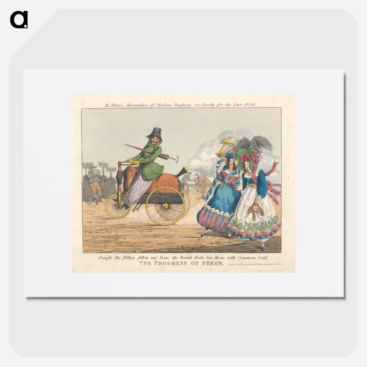 アートポスター-A pair: H. Alken's Illustration of Modern Prophecy, or Novelty for the Year 1829
- イェール大学アートギャラリー Poster.