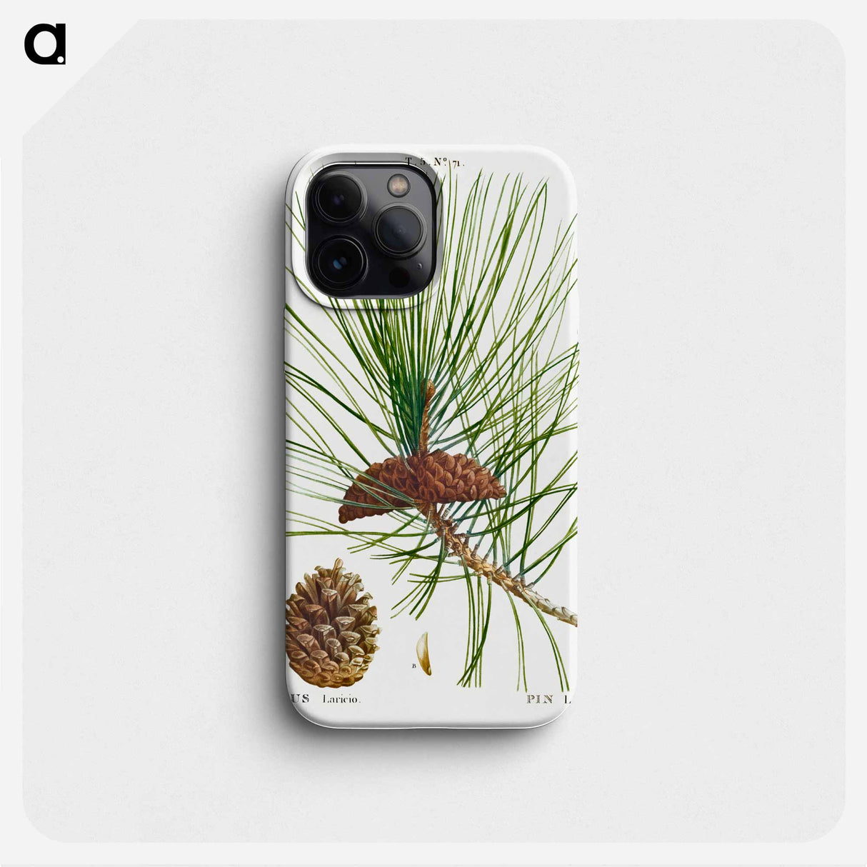 Black pine - Pierre Joseph Redouté Phone Case.