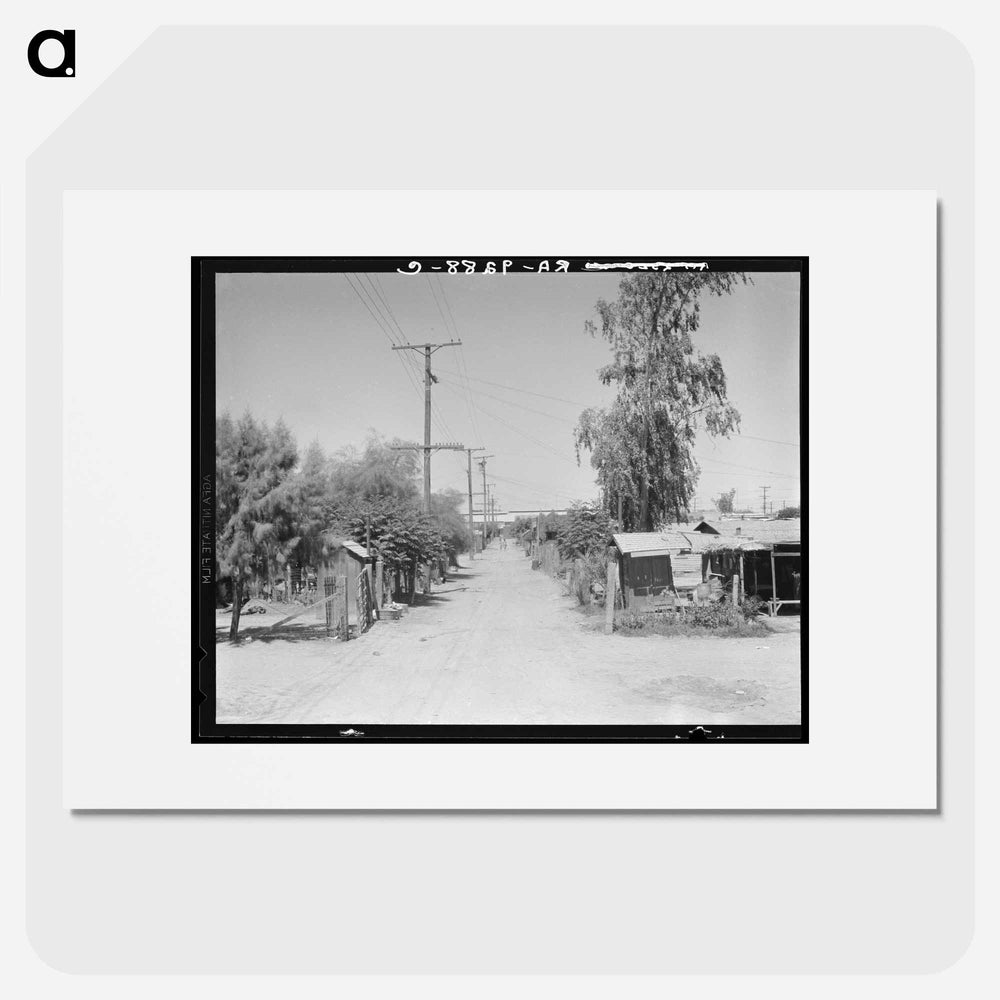 Slums of Brawley - Dorothea Lange Poster.