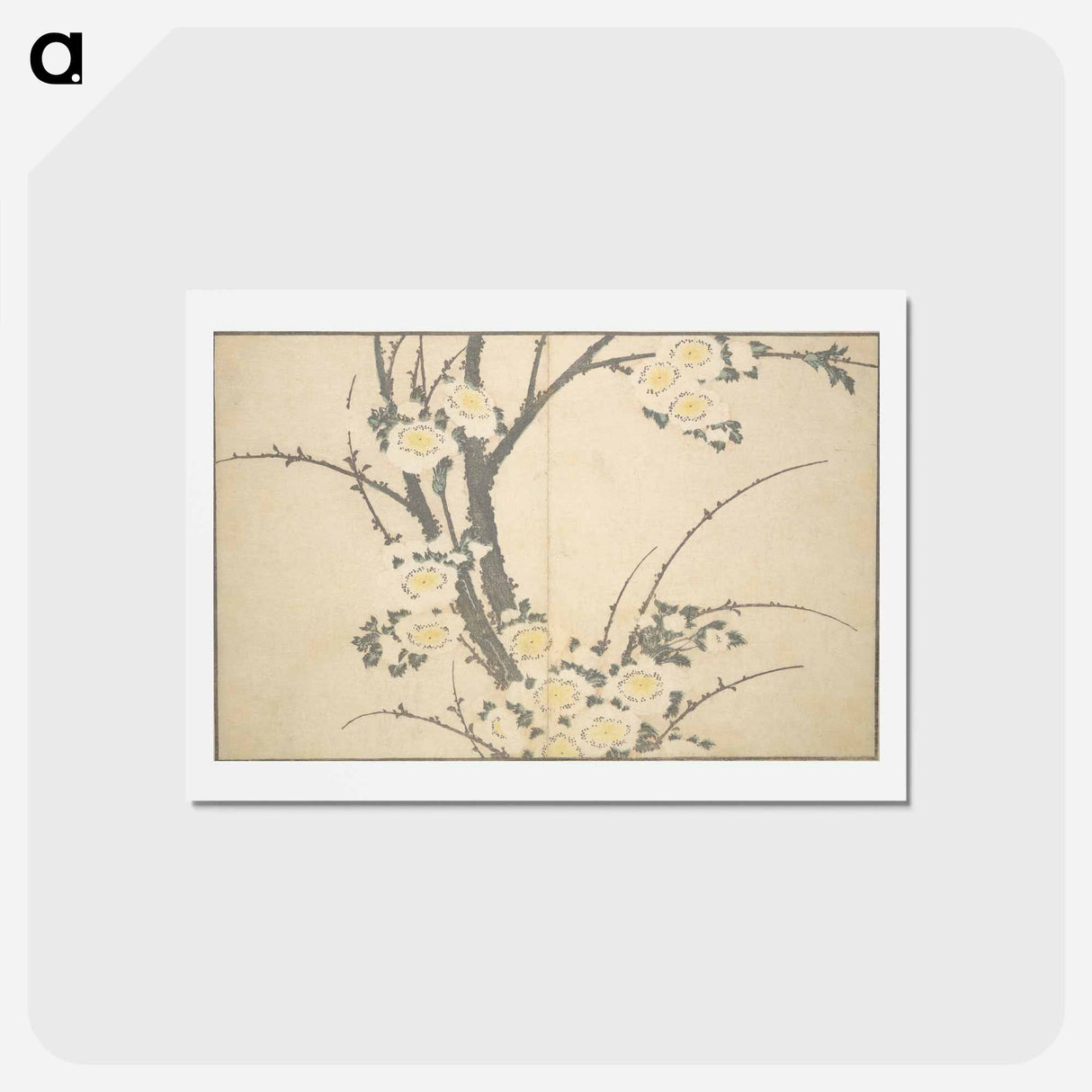 アートポストカード-A Realistic Sketchbook by Hokusai - 葛飾 北斎 Postcard.