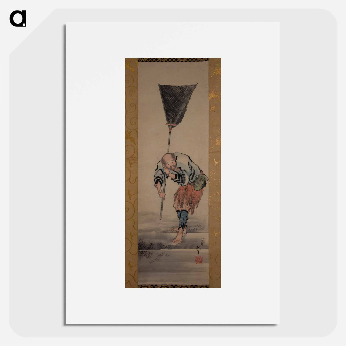 Hokusai's Fisherman - Katsushika Hokusai Poster.