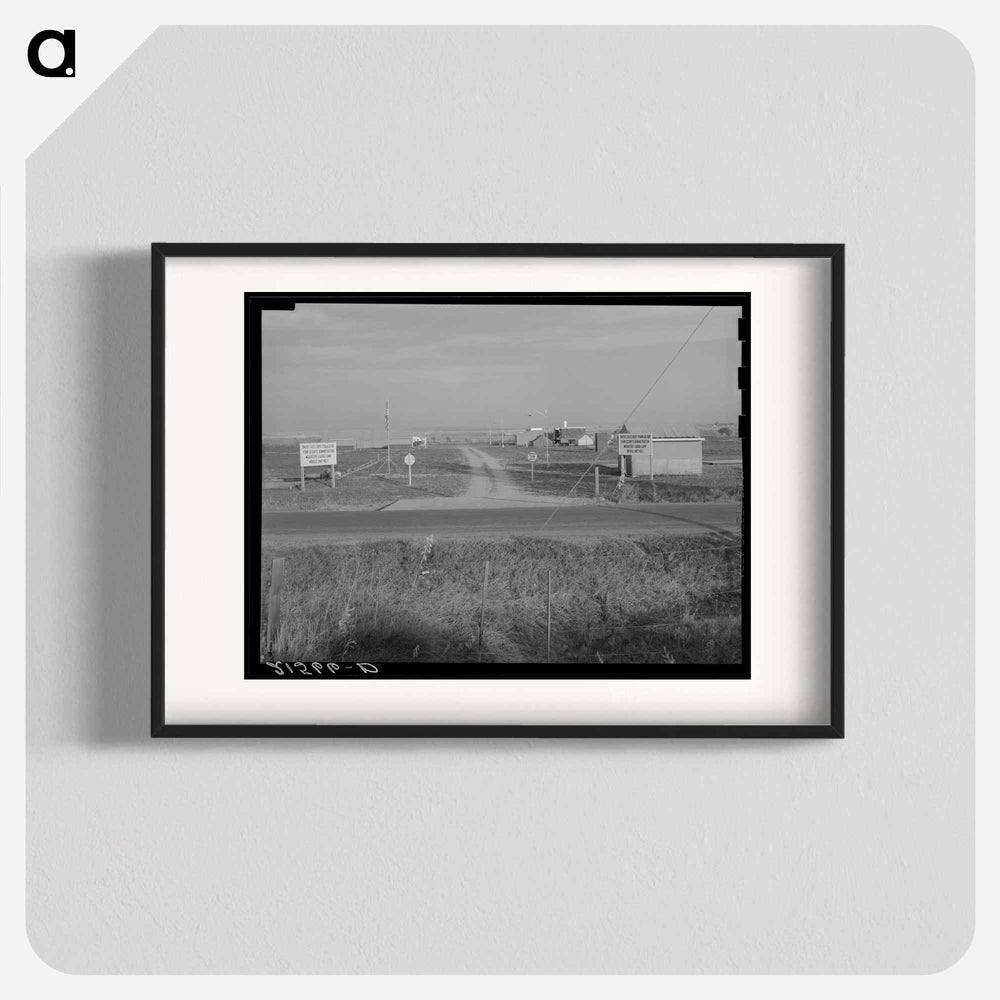 Untitled photo, possibly related to: Entrance to Nyssa Farm family labor camp, FSA (Farm Security Administration) mobile unit number 1, just established before opening of beet season. Near Nyssa, Ore - Dorothea Lange Poster.