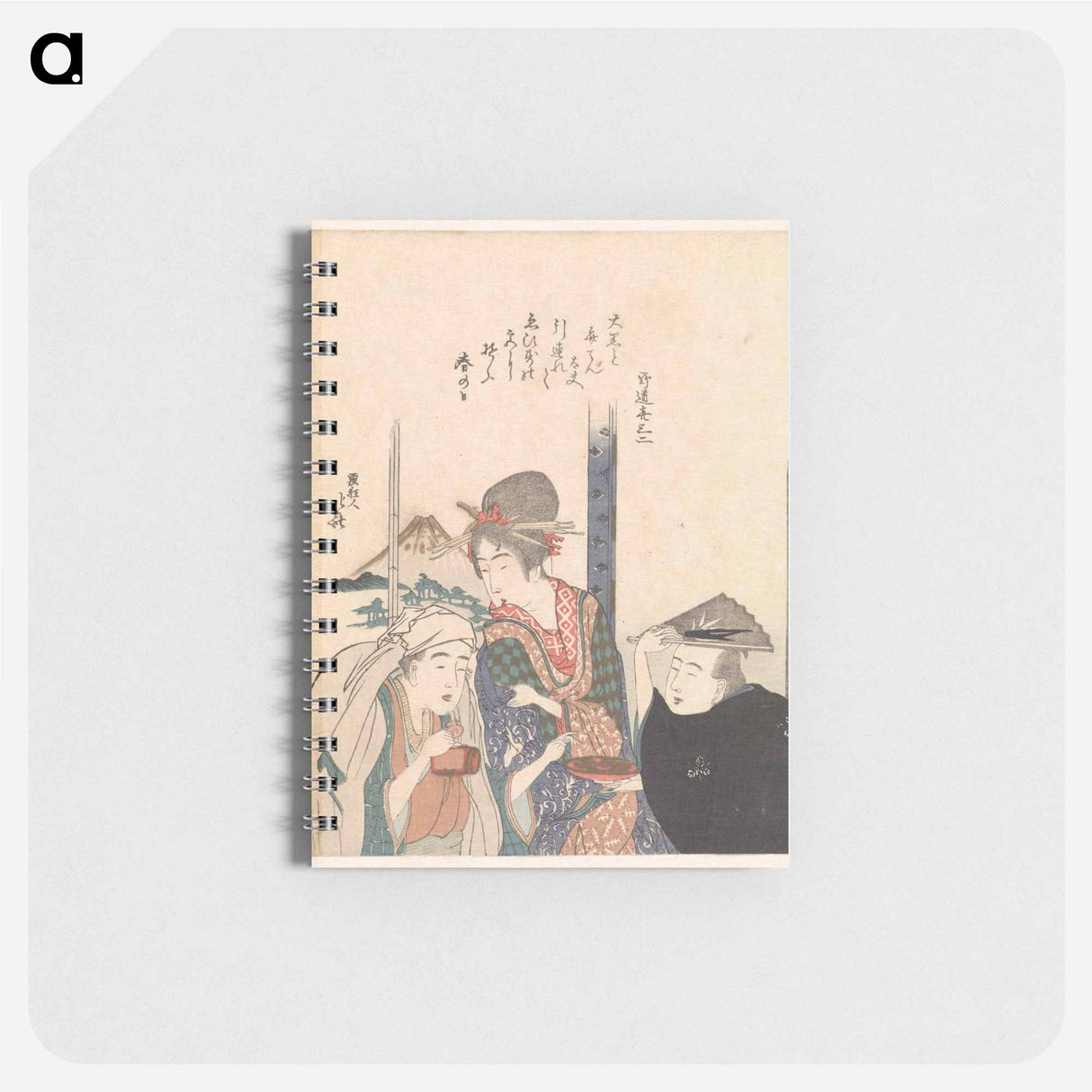 アートメモ帳-A comparison of Genroku poems and shells - 葛飾 北斎 Memo.