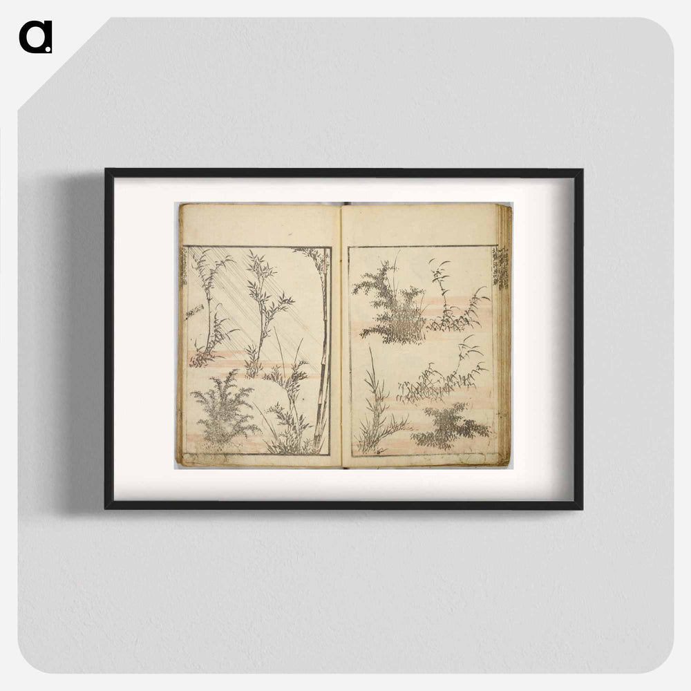 Random sketches by Hokusai volumes 1 to 11 - Katsushika Hokusai Poster.