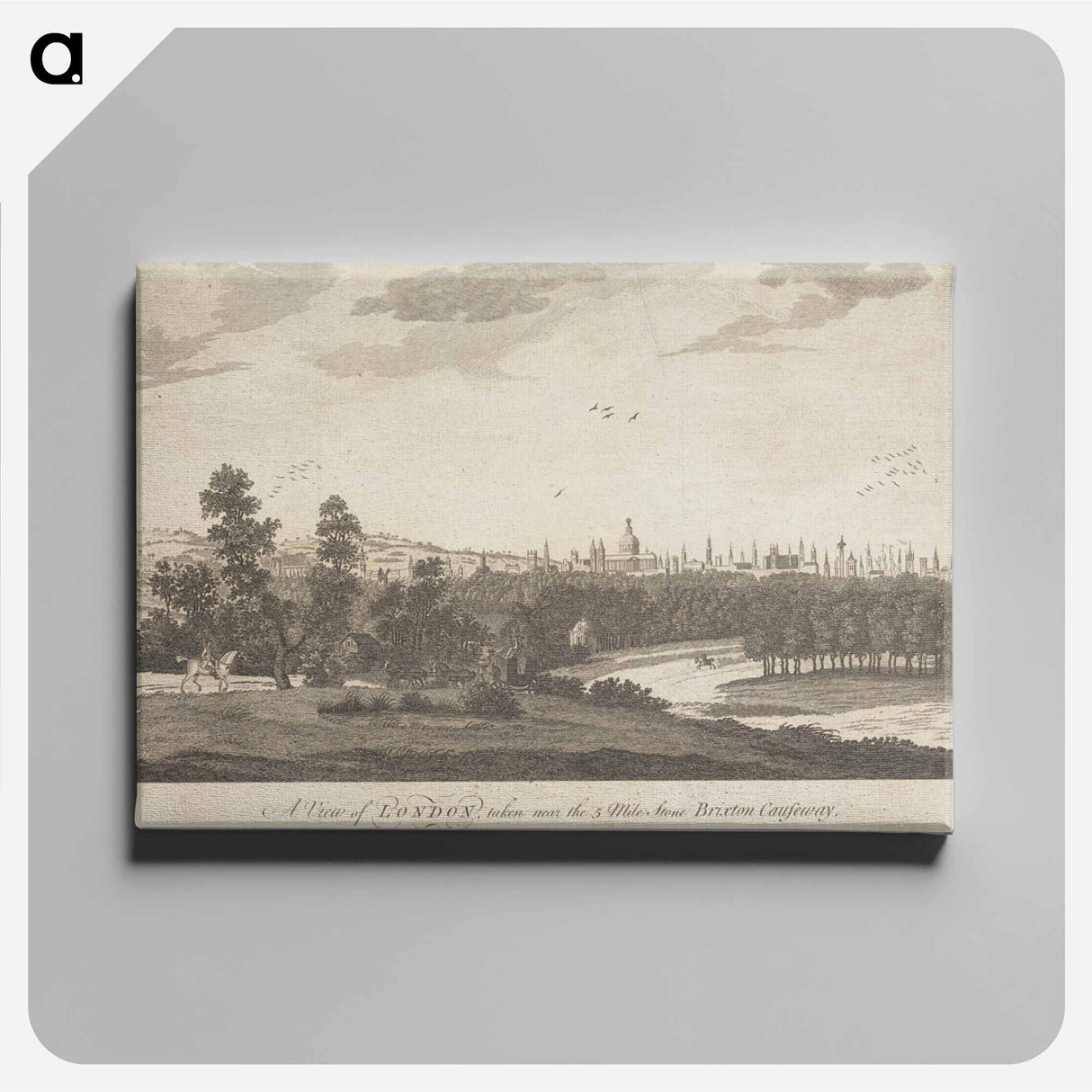 アートパネル-A View of London taken near the Five Mile Stone Brixton Causeway
- イェール大学アートギャラリー Canvas.