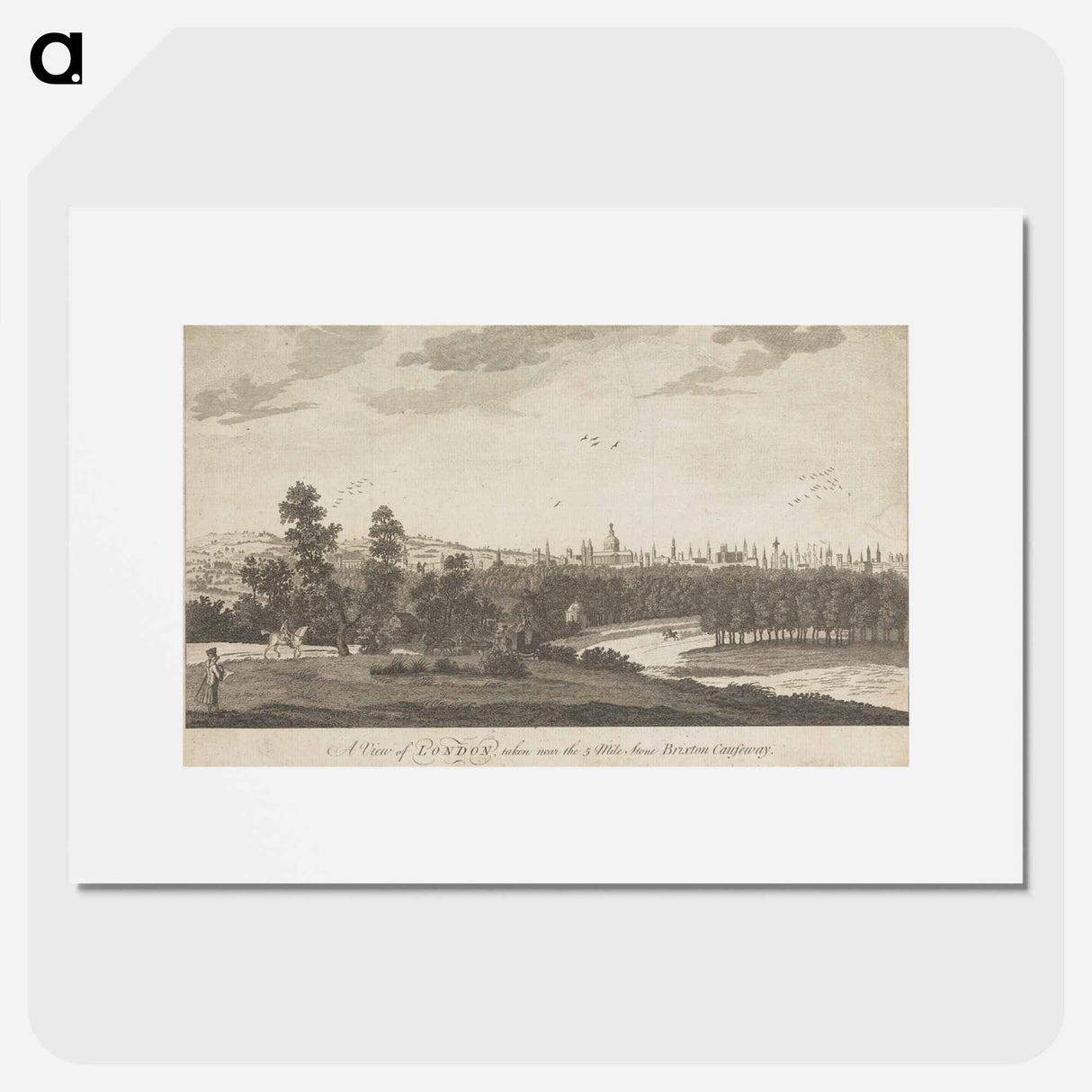 アートポスター-A View of London taken near the Five Mile Stone Brixton Causeway
- イェール大学アートギャラリー Poster.