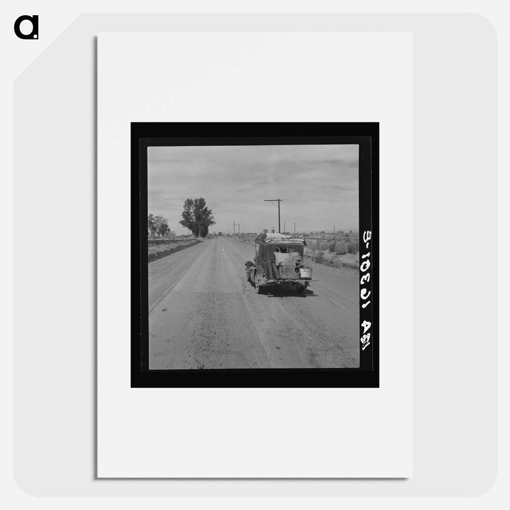 Typical of thousands of migrating agricultural laborers - Dorothea Lange Poster.