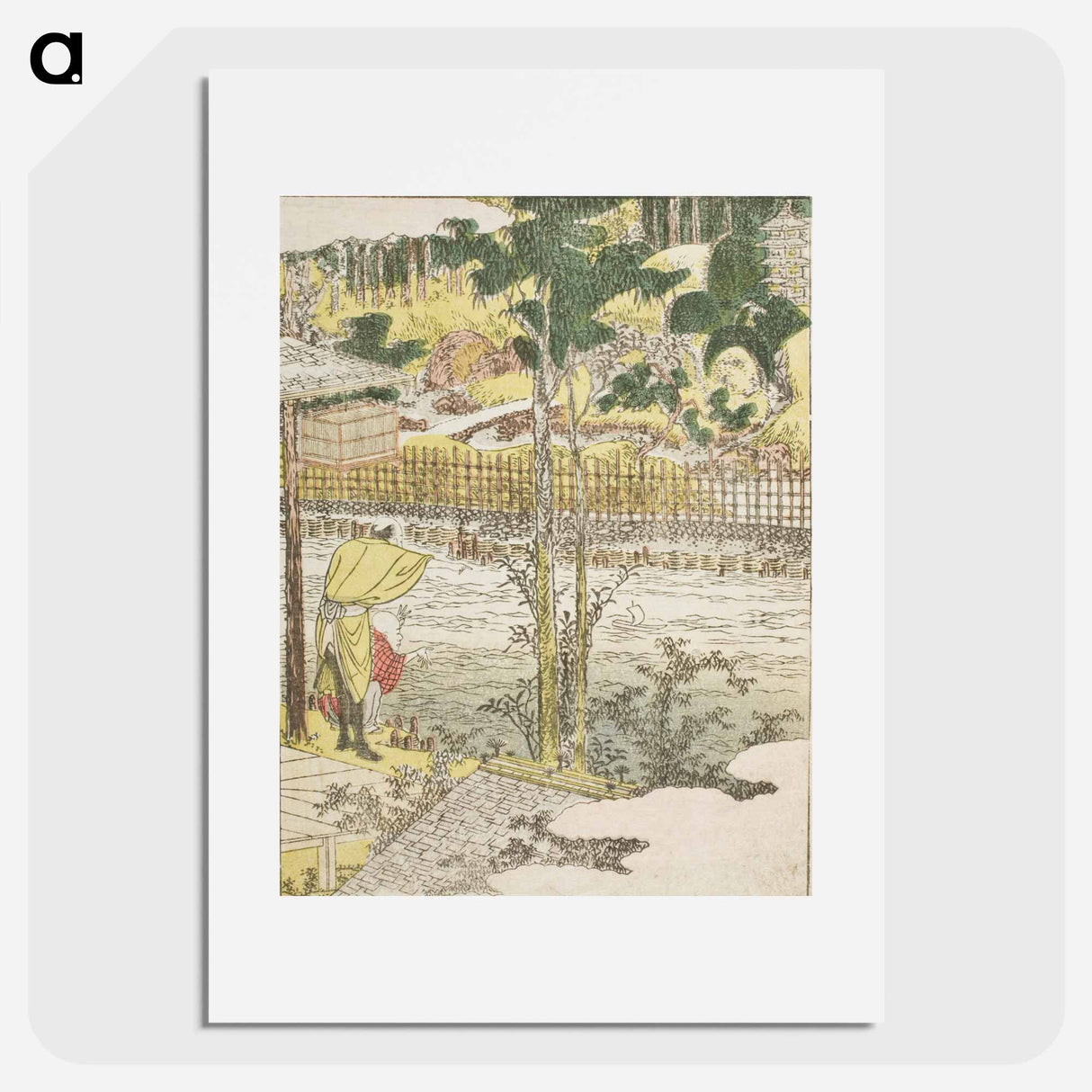Oji Ebiya - Katsushika Hokusai Poster.
