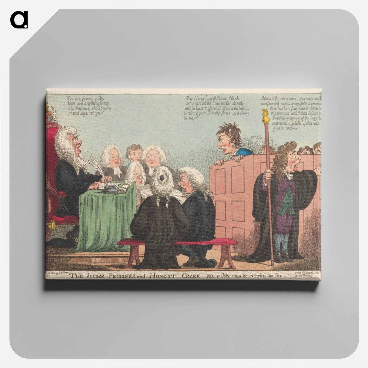 アートパネル-The Jocose Prisoner & Honest Cryer. A Joke May be Carried Too Far
- イェール大学アートギャラリー Canvas.