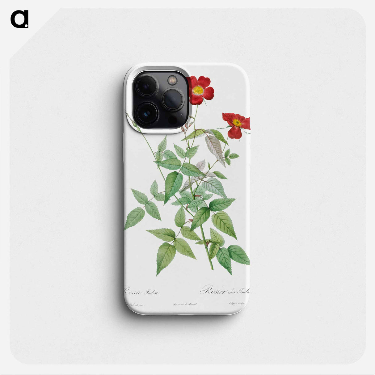 Rose - Pierre Joseph Redouté Phone Case.
