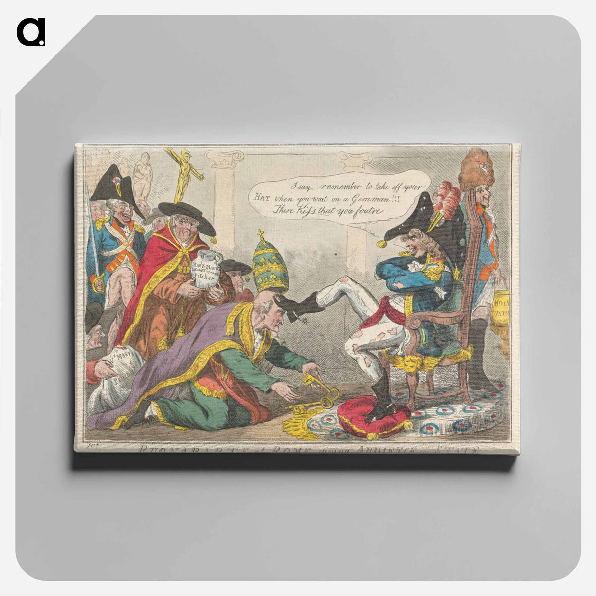 アートパネル-Buonaparte at Rome Giving Audience in State
- イェール大学アートギャラリー Canvas.