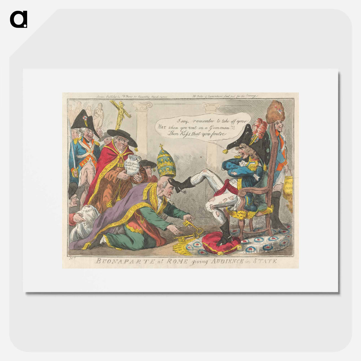 アートポスター-Buonaparte at Rome Giving Audience in State
- イェール大学アートギャラリー Poster.