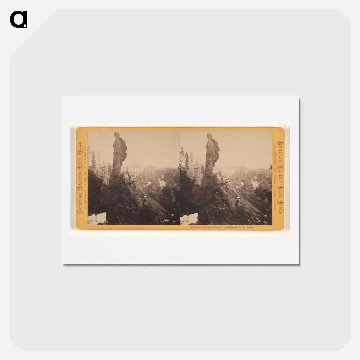 アートポストカード-Candle Rock Above Alta
- エドワード マイブリッジ Postcard.