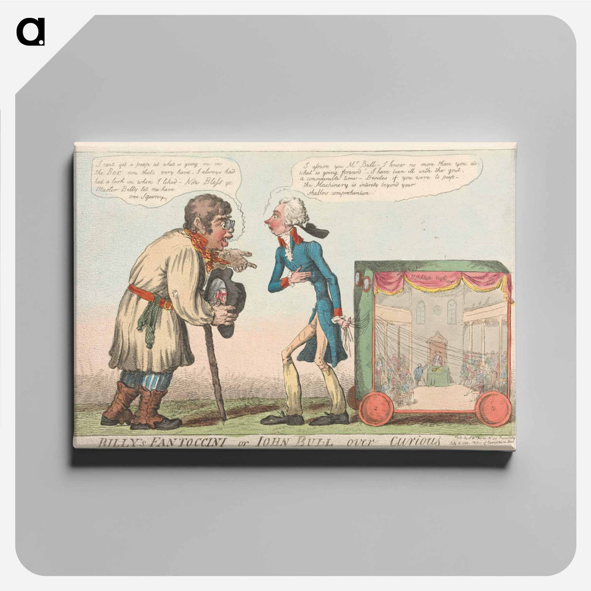 アートパネル-Billy's Fantoccini or John Bull over Curious
- イェール大学アートギャラリー Canvas.