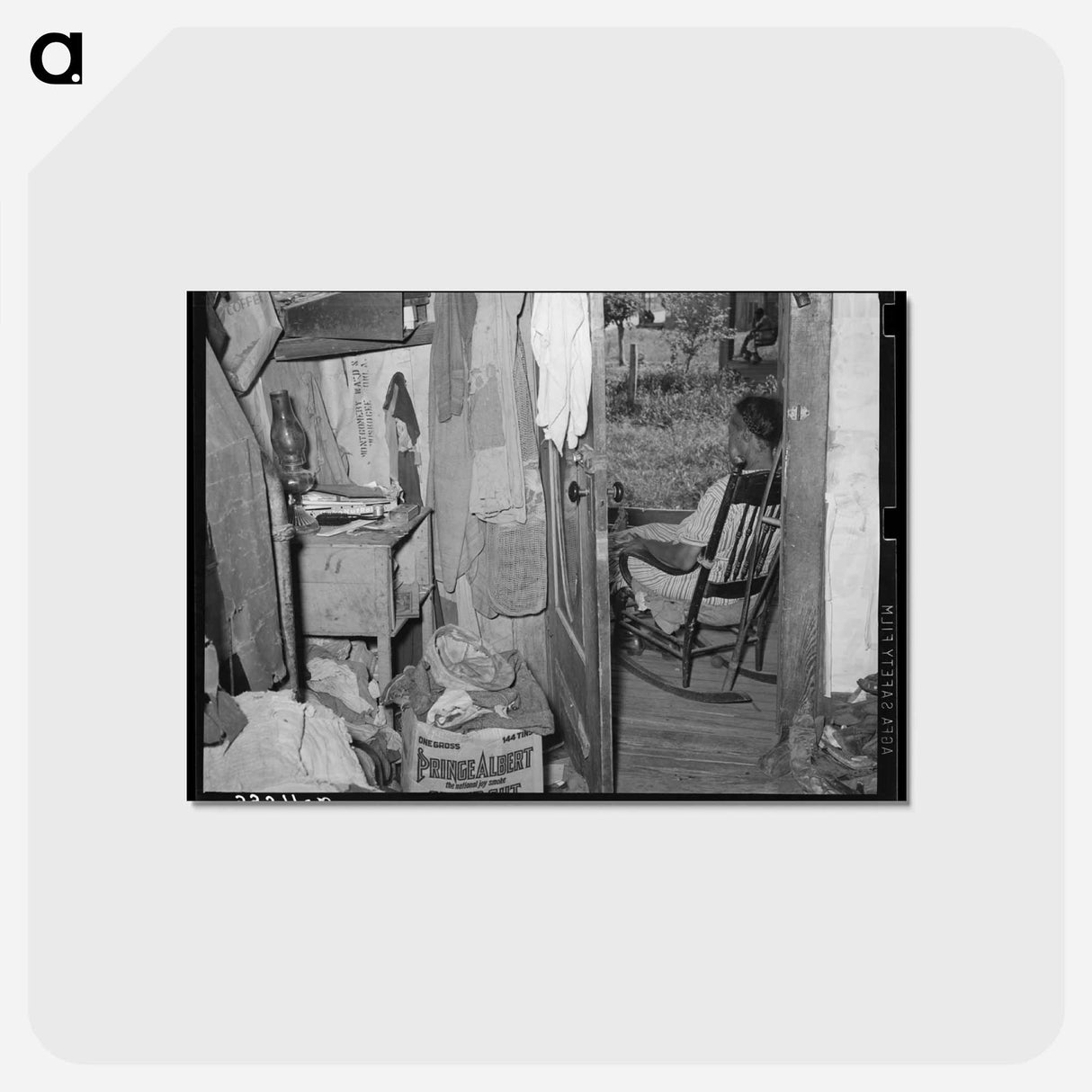 アートポストカード-Muskogee County Bedroom
- ラッセル リー Postcard.