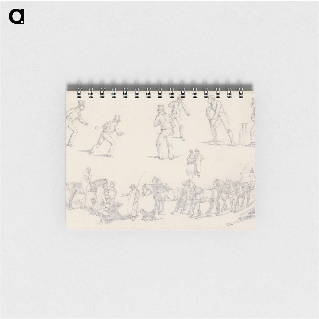 アートメモ帳-"Landscape Scenery", No. 7: Scenes of Cricket and a Waggoner With His Team
- イェール大学アートギャラリー Memo.