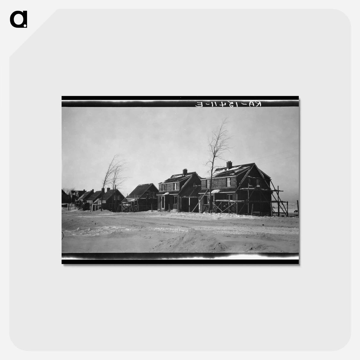 アートポストカード-House under construction
- ラッセル リー Postcard.