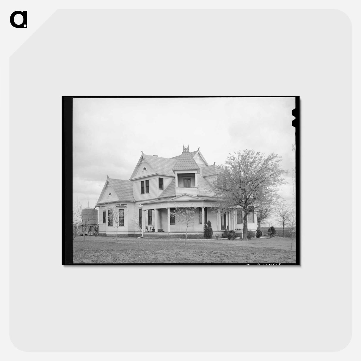 アートポストカード-Farmhouse in Travis County
- ラッセル リー Postcard.