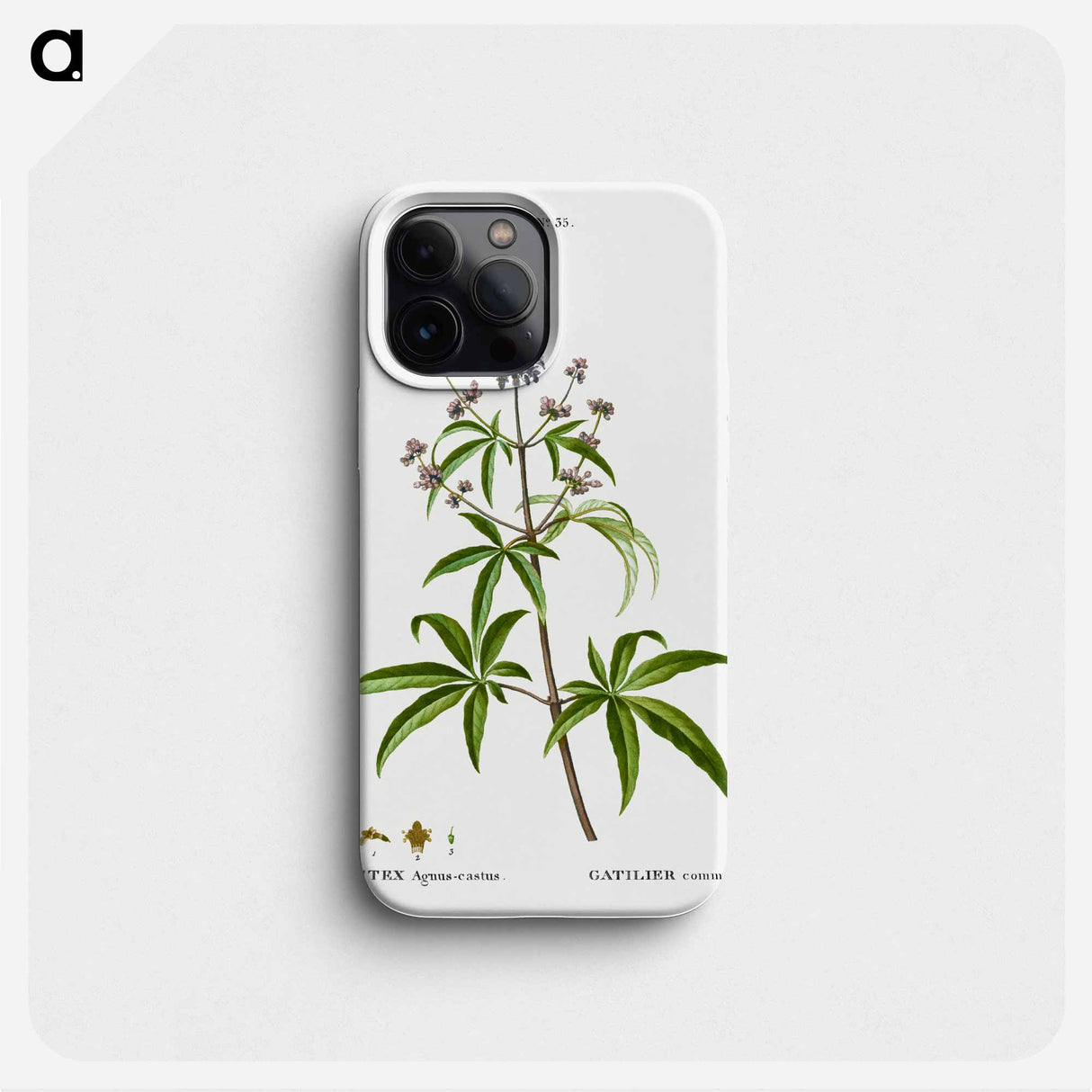 Chaste tree, Vitex agnus-castus - Pierre Joseph Redouté Phone Case.