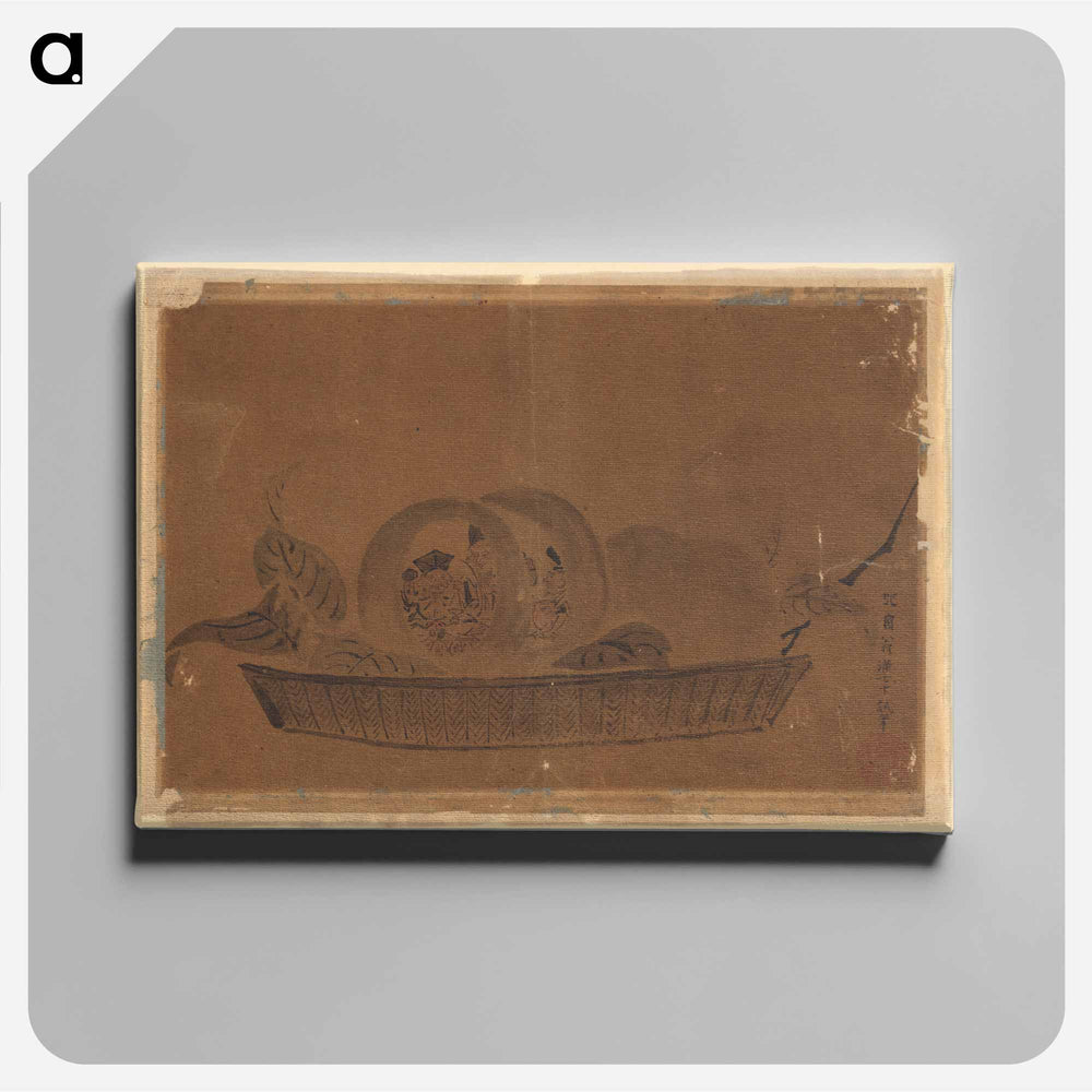 Daikoku, Juro, and Ebisu (Gods of Luck) - 葛飾 北斎 Canvas.