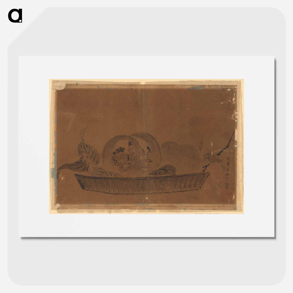 Daikoku, Juro, and Ebisu (Gods of Luck) - 葛飾 北斎 Poster.