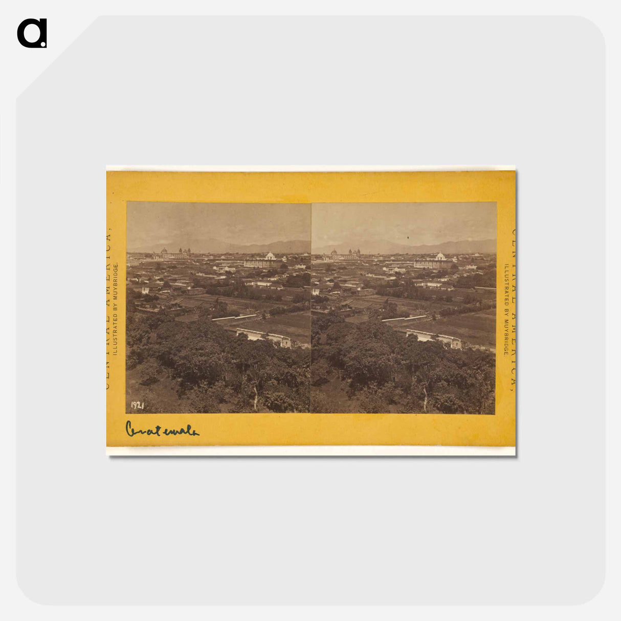 アートポストカード-Guatemala, from the Cerro del Carmen
- エドワード マイブリッジ Postcard.