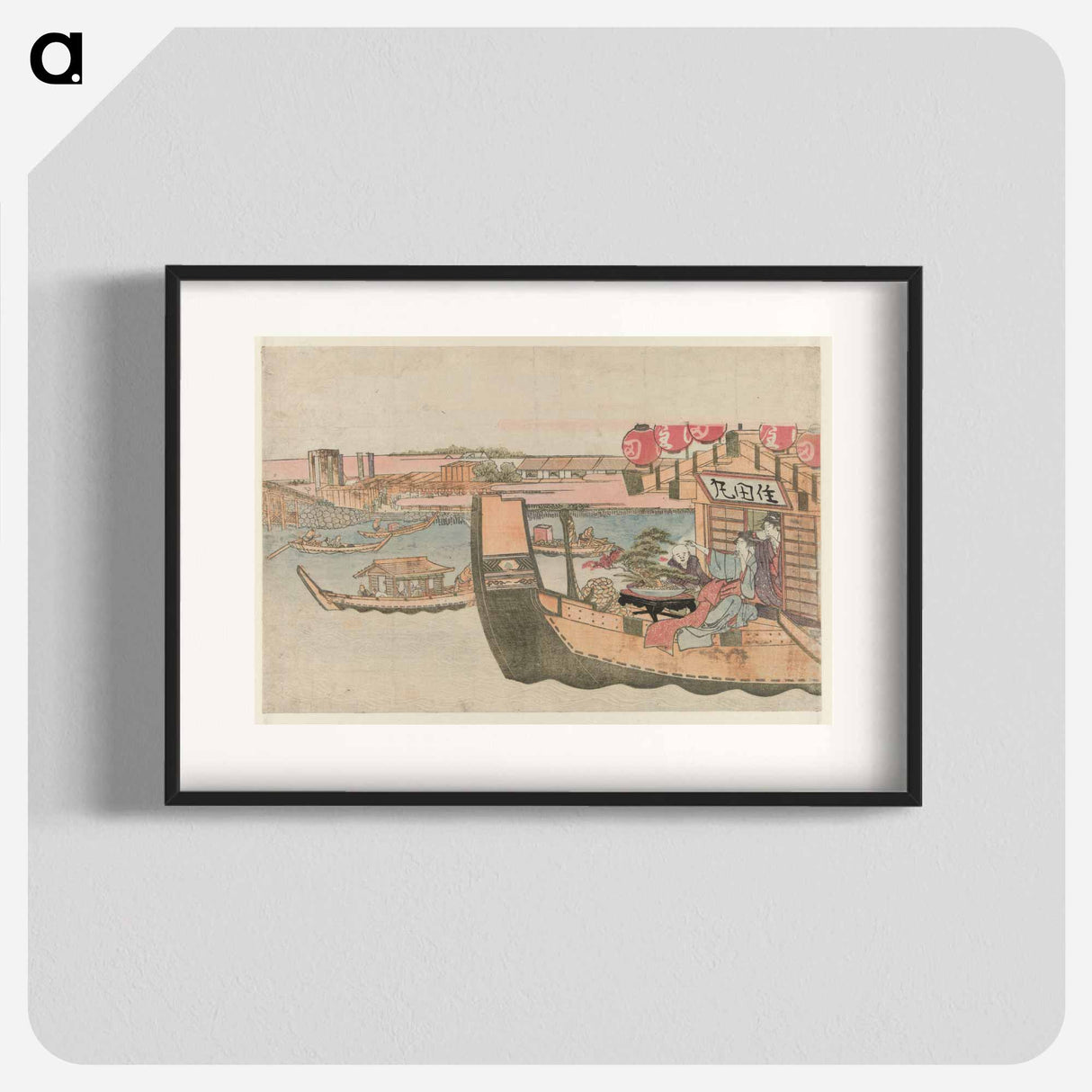 アートポスター-Boating on Sumida river - 葛飾 北斎 Poster.