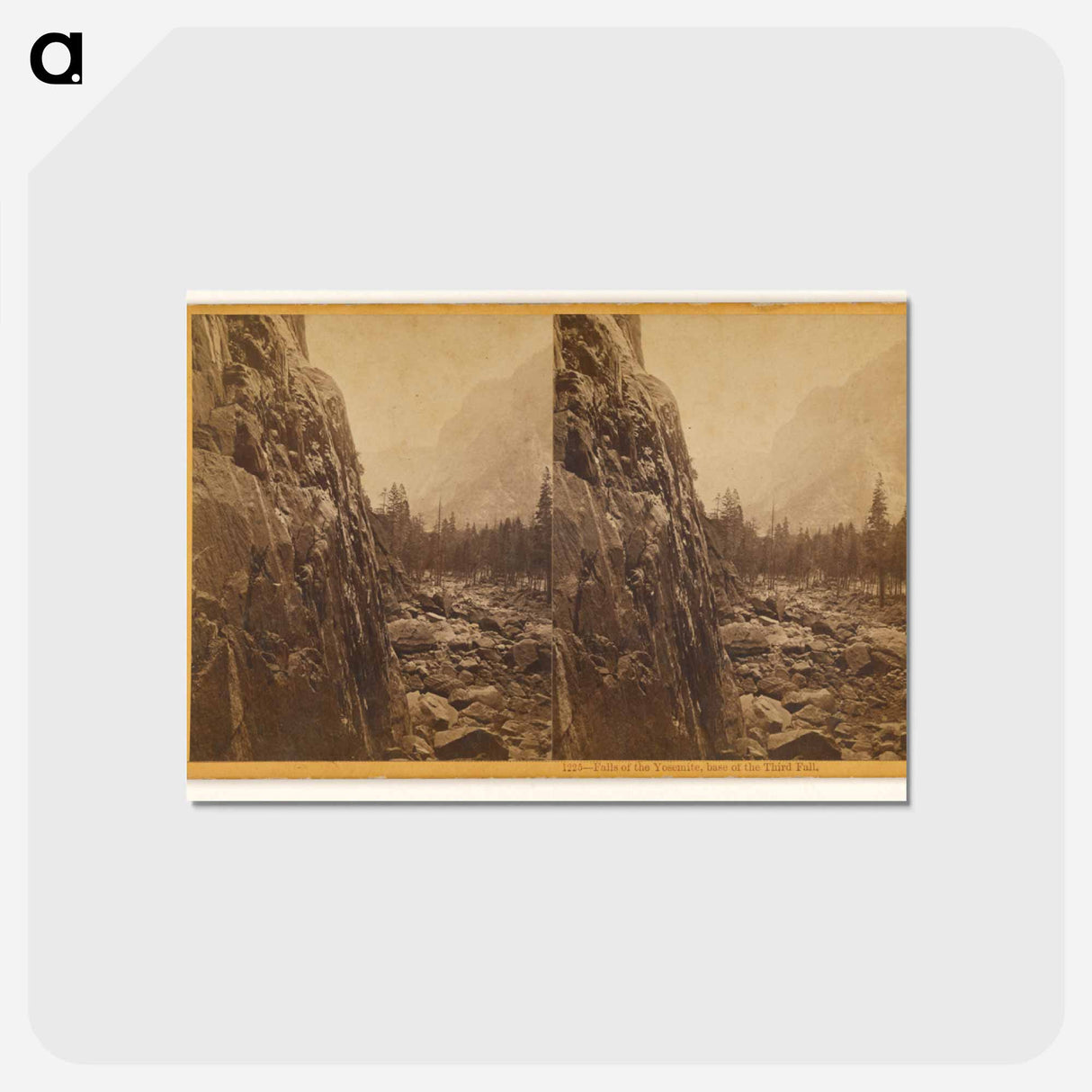 アートポストカード-Falls of the Yosemite, Base of Third Fall
- エドワード マイブリッジ Postcard.
