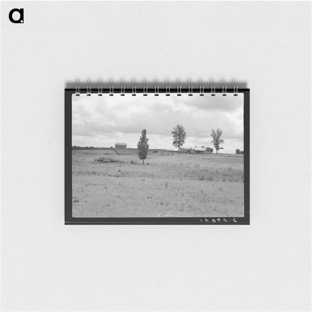 Farmhouse and landscape of tenant family as seen from the road - ドロテア ラング Memo.