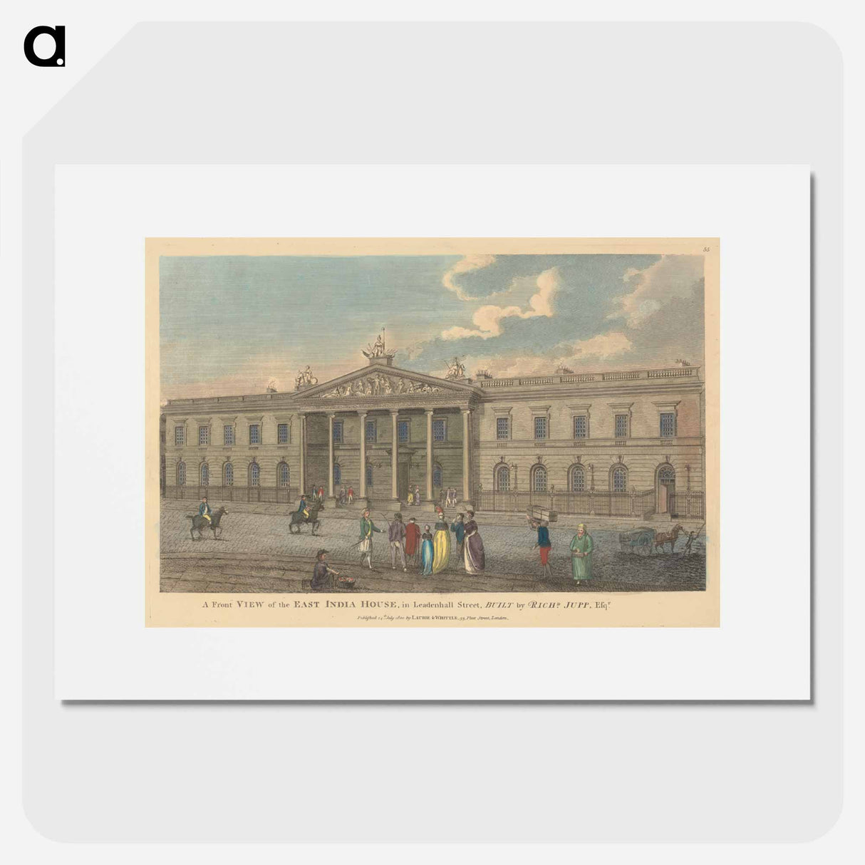 アートポスター-A Front View of the East India House in Leadenhall Street
- イェール大学アートギャラリー Poster.
