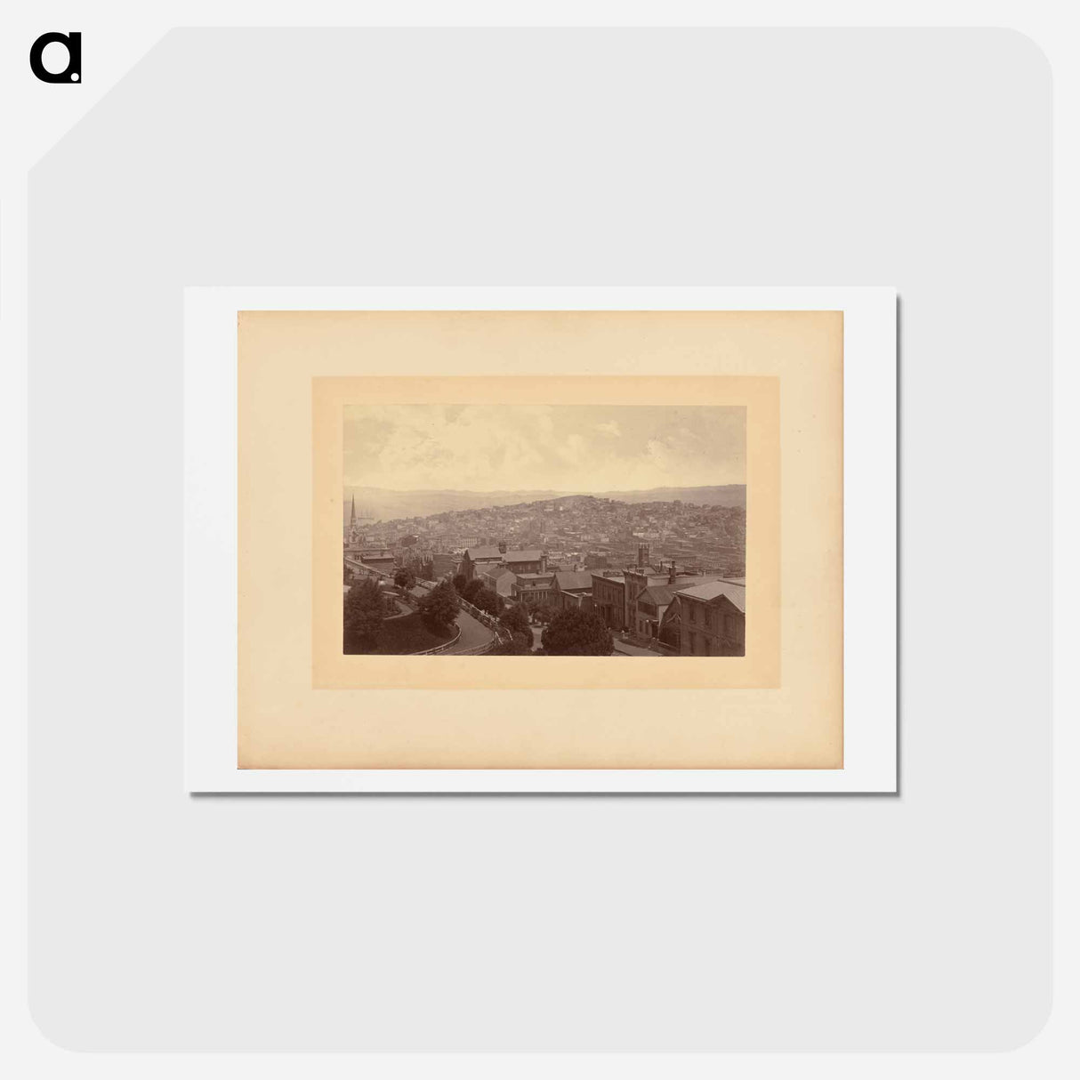 アートポストカード-View Overlooking the City and Bay
- エドワード マイブリッジ Postcard.