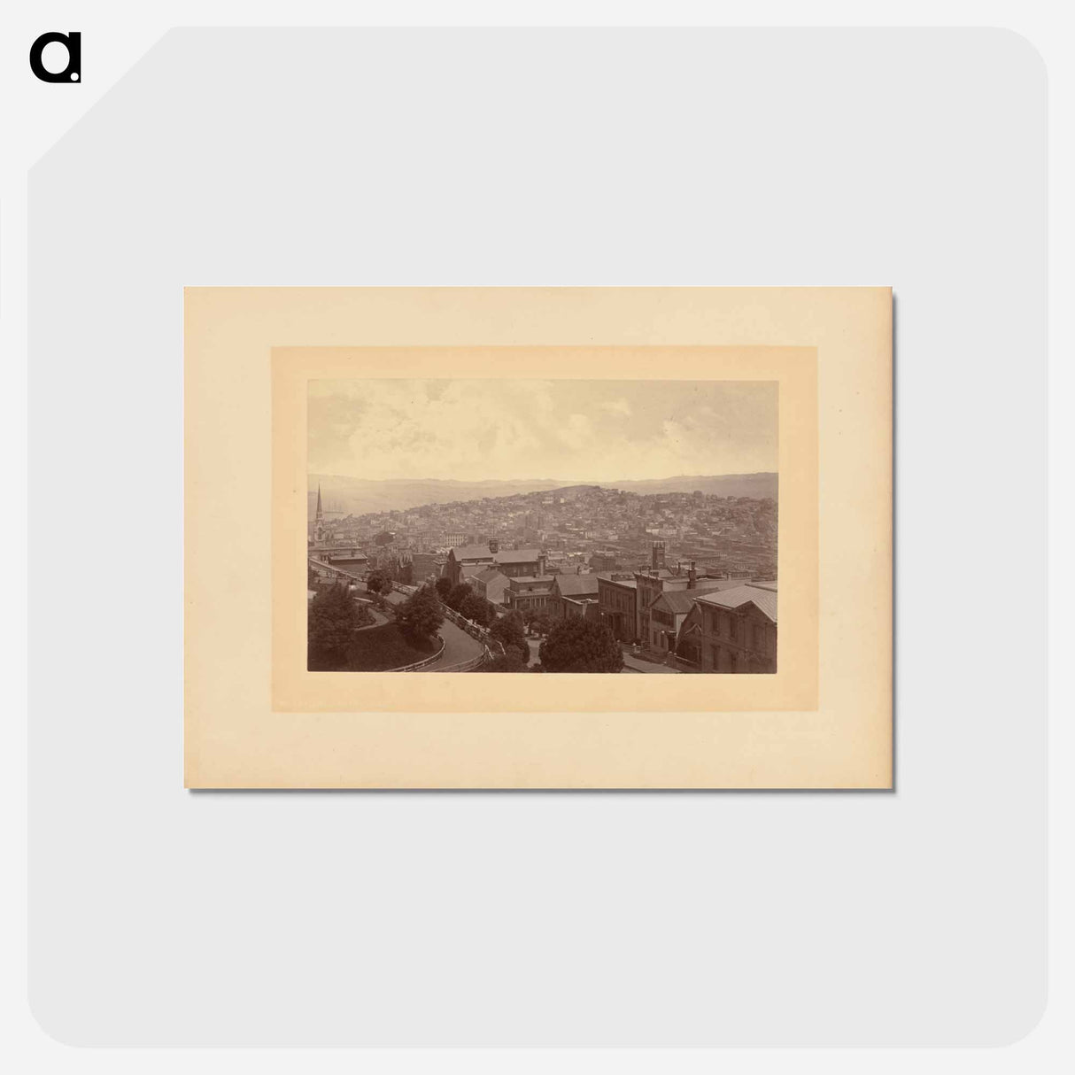 アートポストカード-View Overlooking the City and Bay
- エドワード マイブリッジ Postcard.
