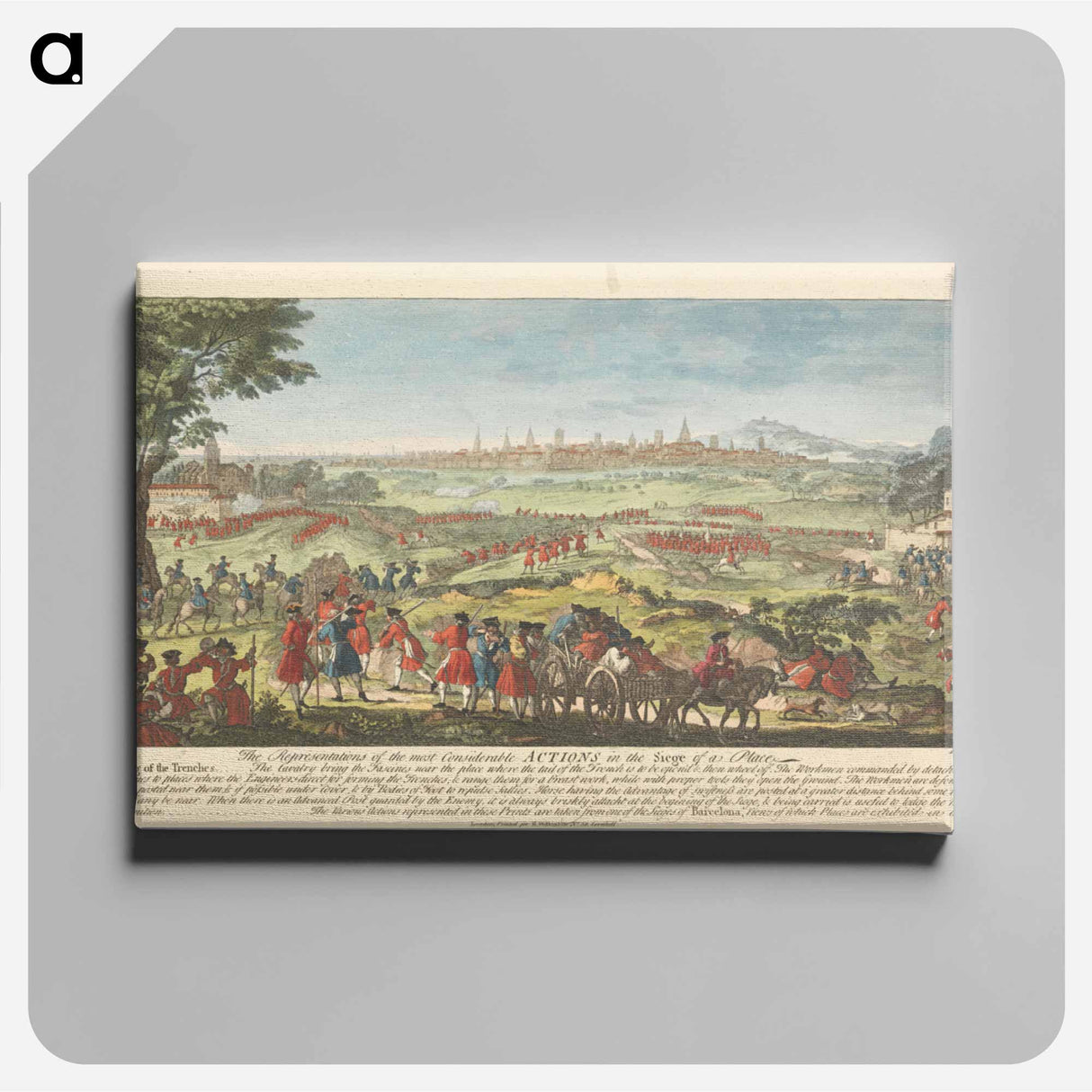 アートパネル-The Representations of the Most Considerable Actions in the Siege of a Place
- イェール大学アートギャラリー Canvas.