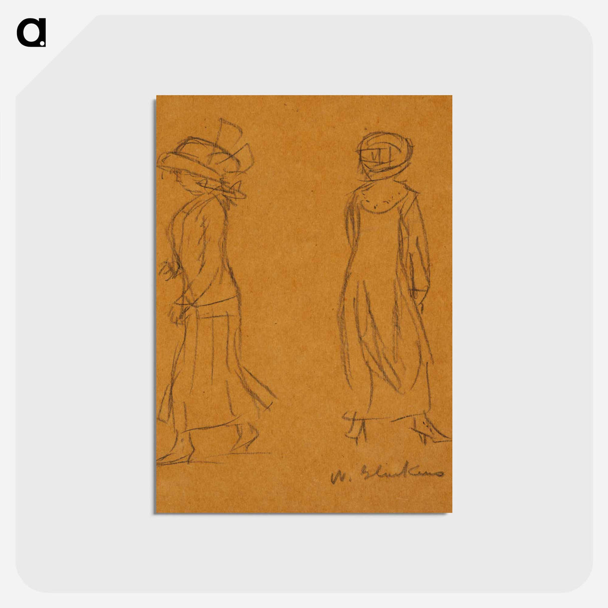 アートポストカード-Two Women Facing in Different Directions
- バーンズ・コレクション Postcard.