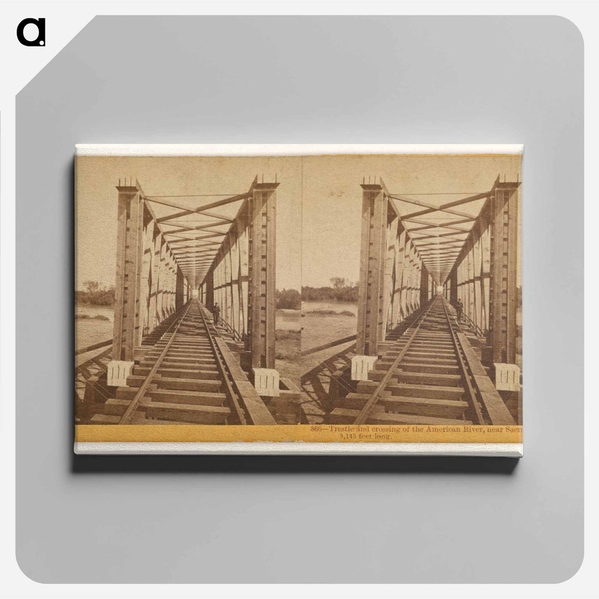 アートパネル-American River Trestle
- エドワード マイブリッジ Canvas.