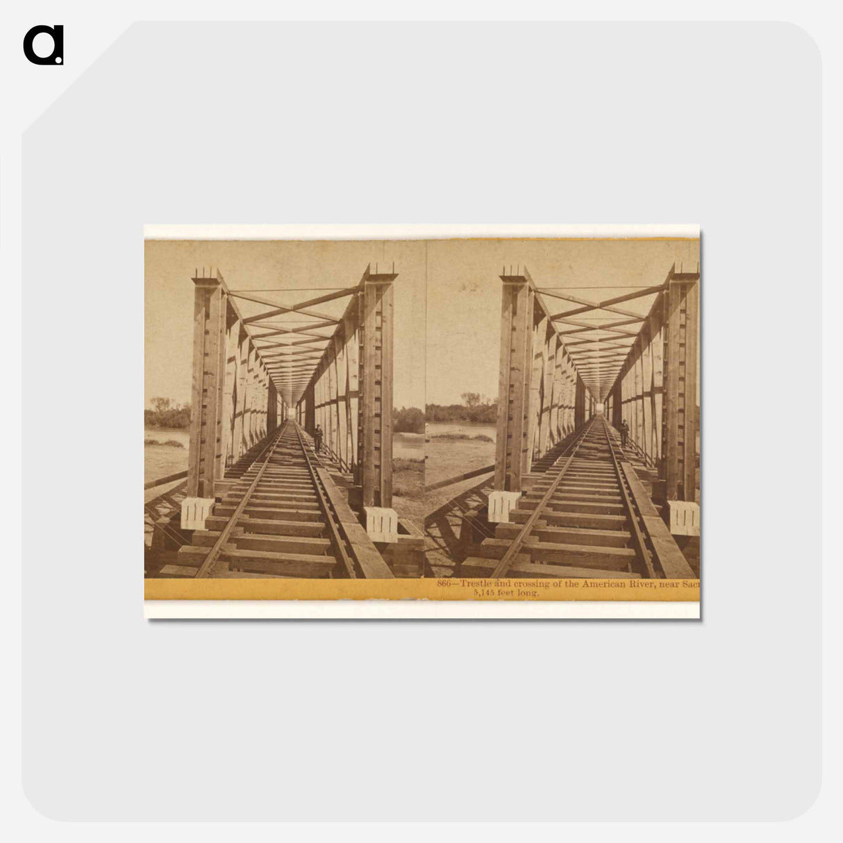 アートポストカード-American River Trestle
- エドワード マイブリッジ Postcard.