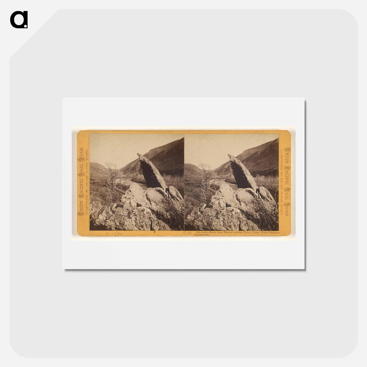 アートポストカード-Index Rock, near Tunnel number Three
- エドワード マイブリッジ Postcard.