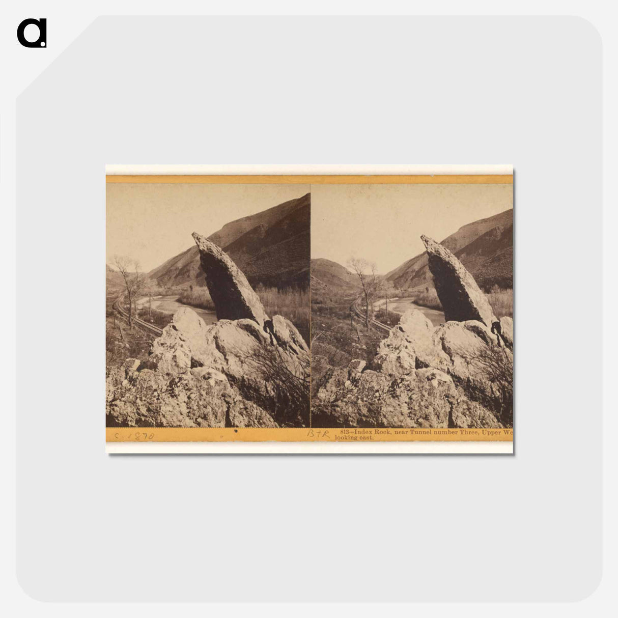 アートポストカード-Index Rock, near Tunnel number Three
- エドワード マイブリッジ Postcard.