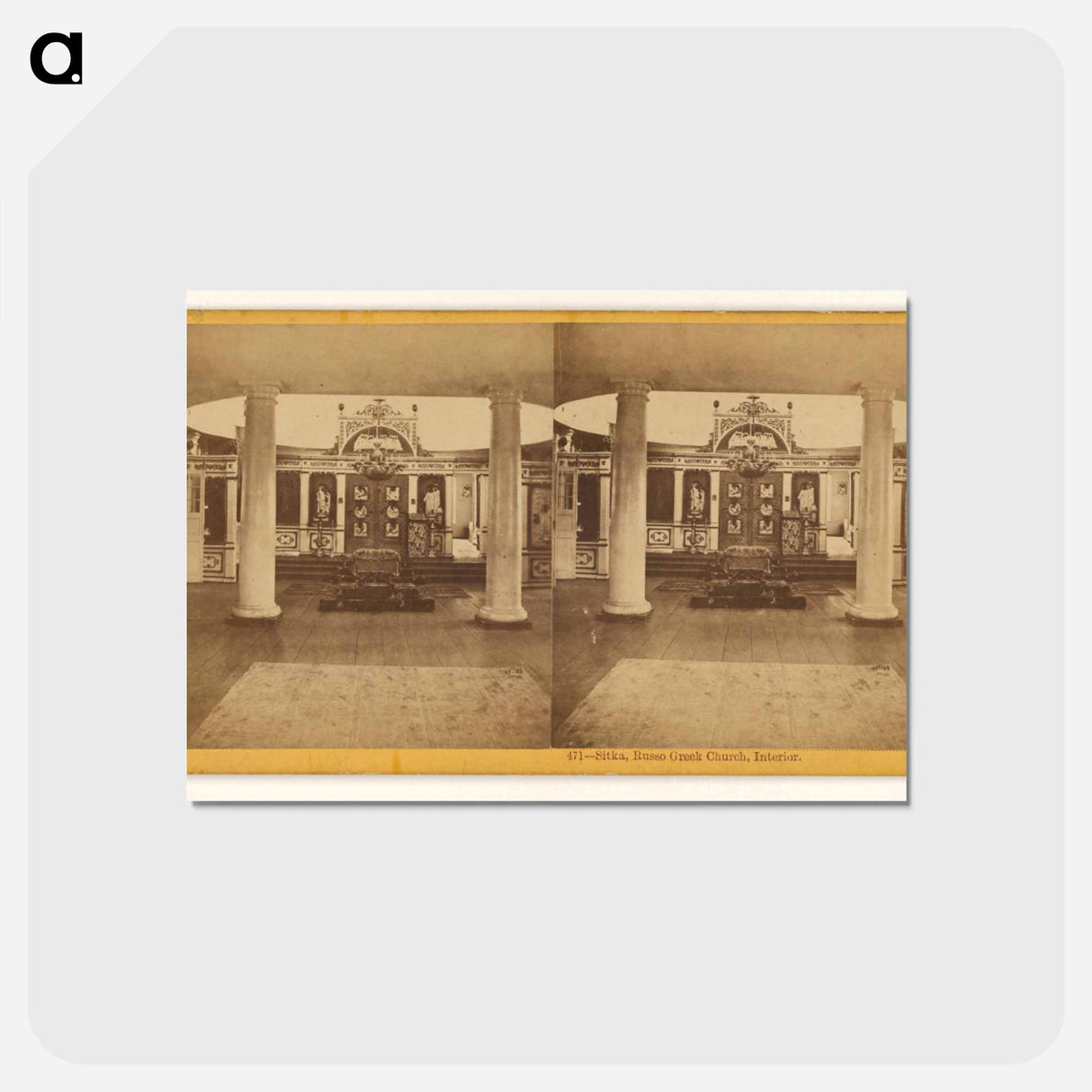 アートポストカード-Sitka, Russo Greek Church, Interior
- エドワード マイブリッジ Postcard.