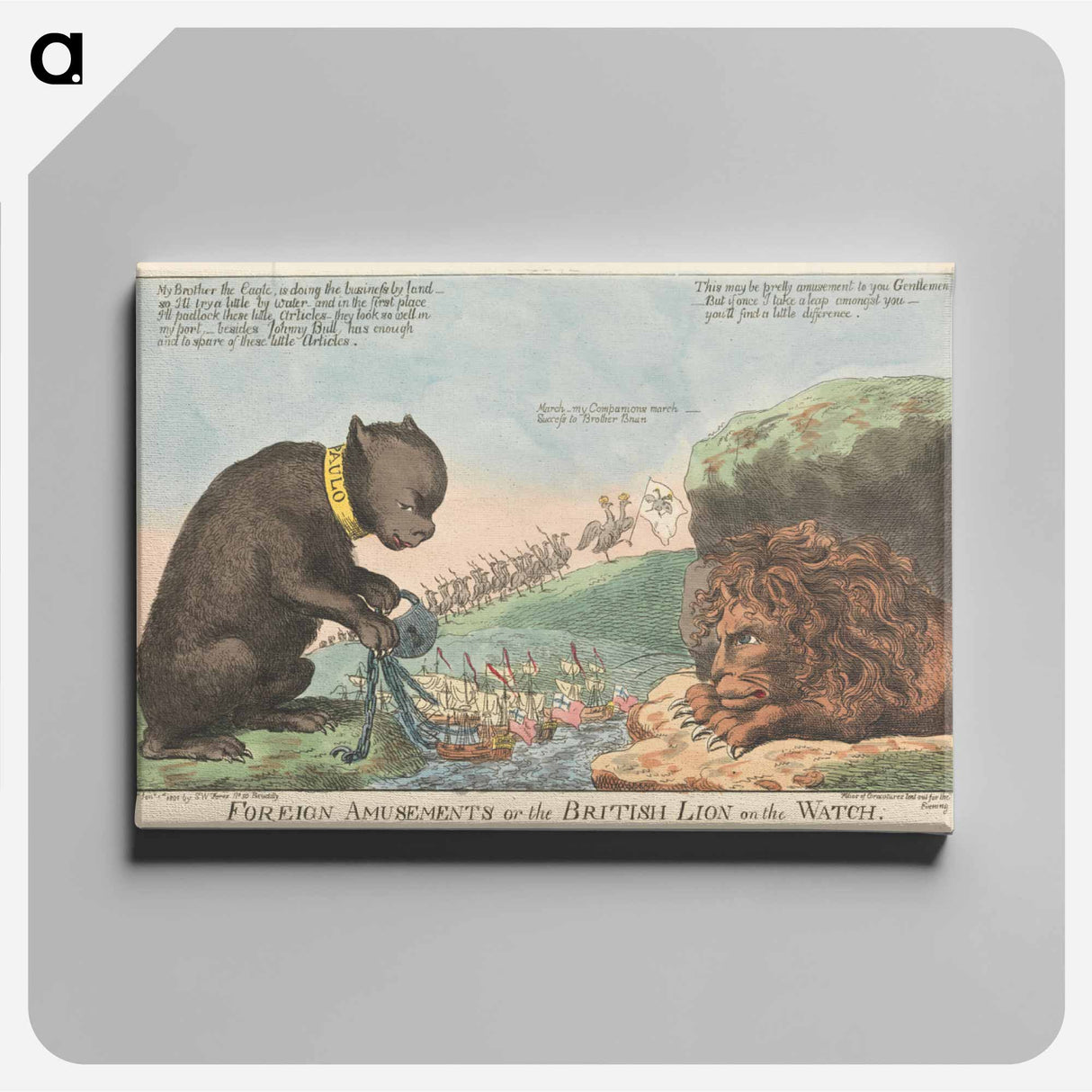 アートパネル-Foreign Amusements or the British Lion on the Watch
- イェール大学アートギャラリー Canvas.