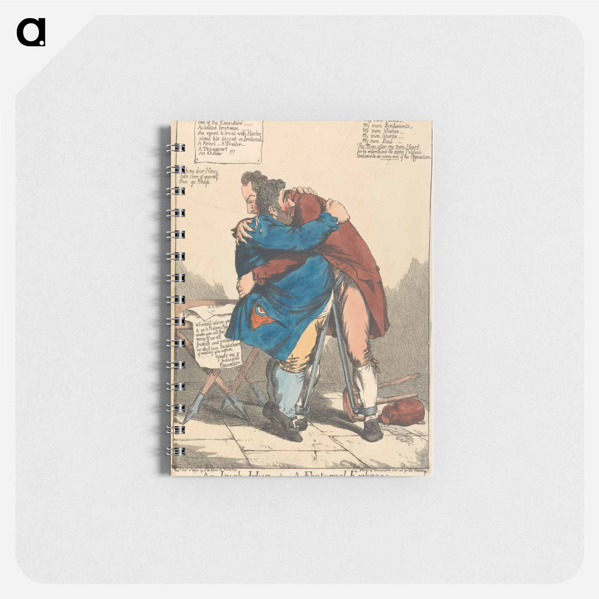 アートメモ帳-An Irish Hug, Alias a Fraternal Embrace, The Dearest Friends Must Part
- イェール大学アートギャラリー Memo.
