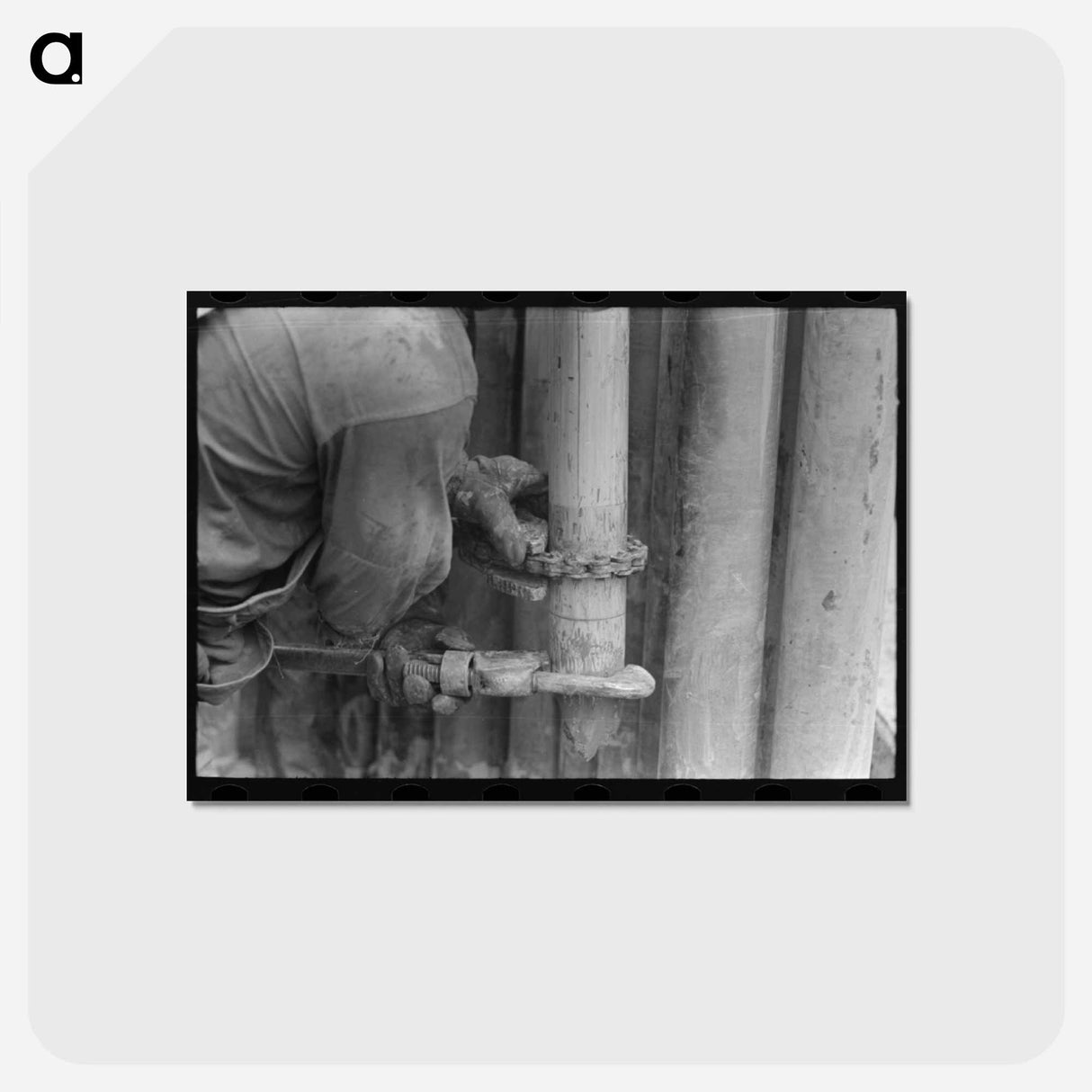 アートポストカード-Drill Pipe Nipple, Kilgore, Texas
- ラッセル リー Postcard.