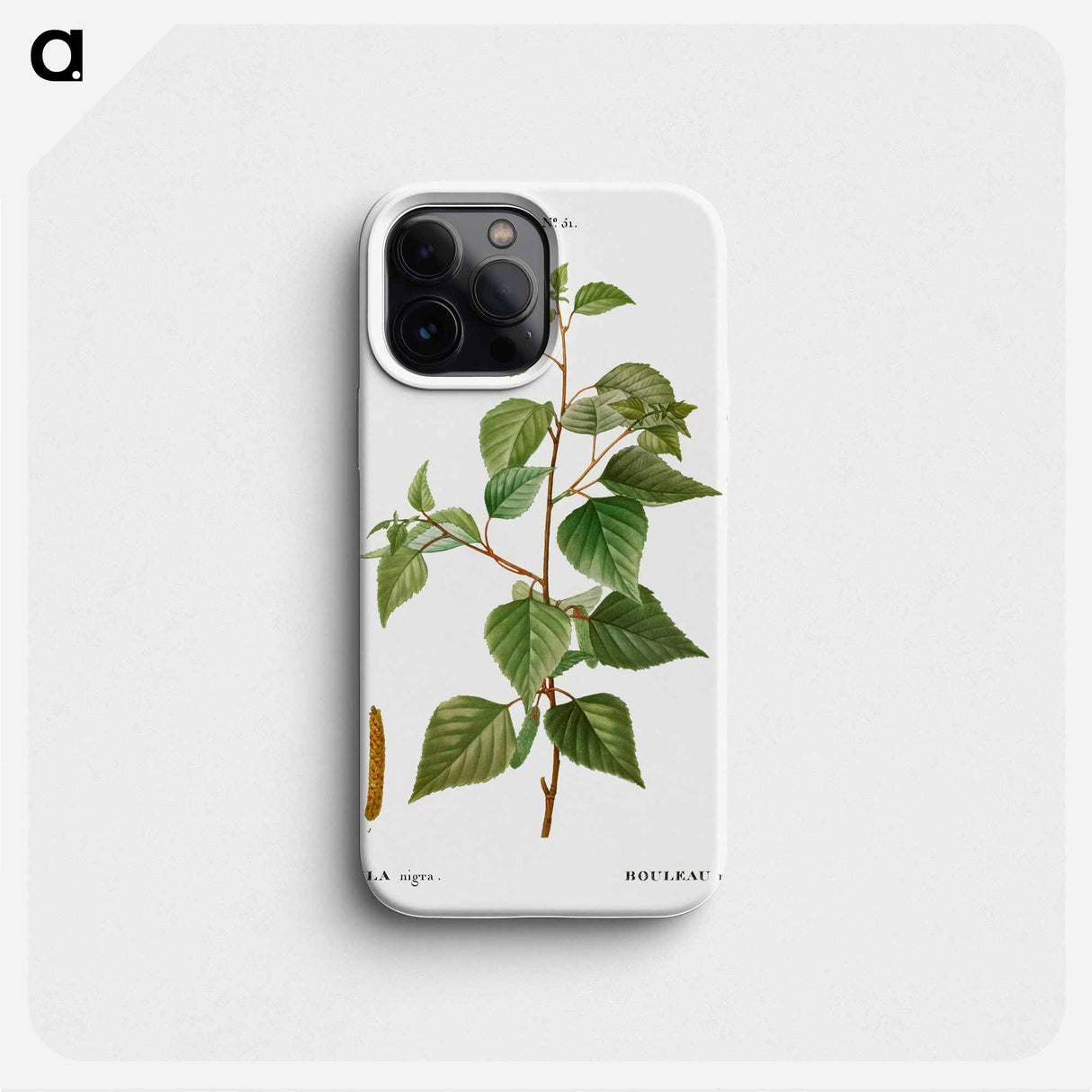 Black birch - Pierre Joseph Redouté Phone Case.