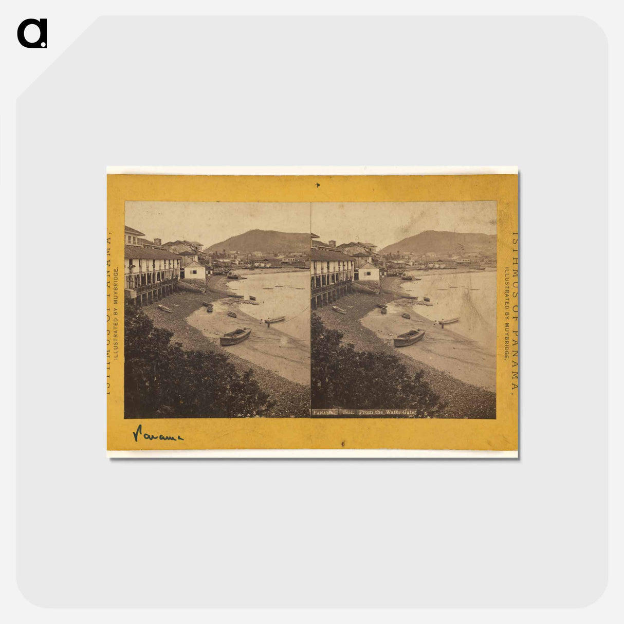 アートポストカード-Panama. From the Water Gate
- エドワード マイブリッジ Postcard.