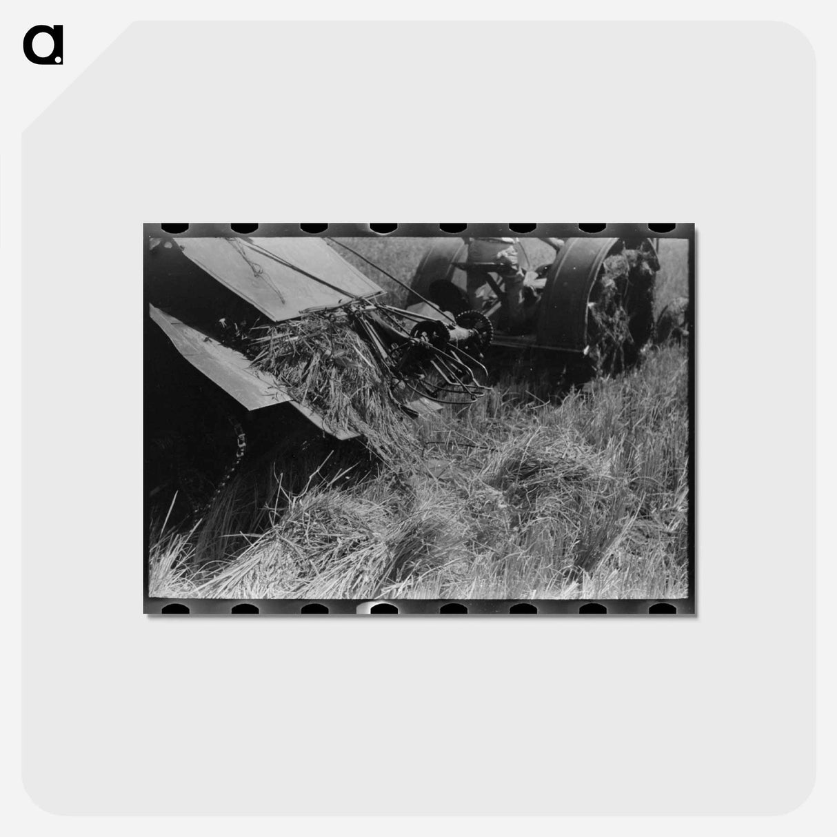 アートポストカード-Cutting Rice with Binder
- ラッセル リー Postcard.
