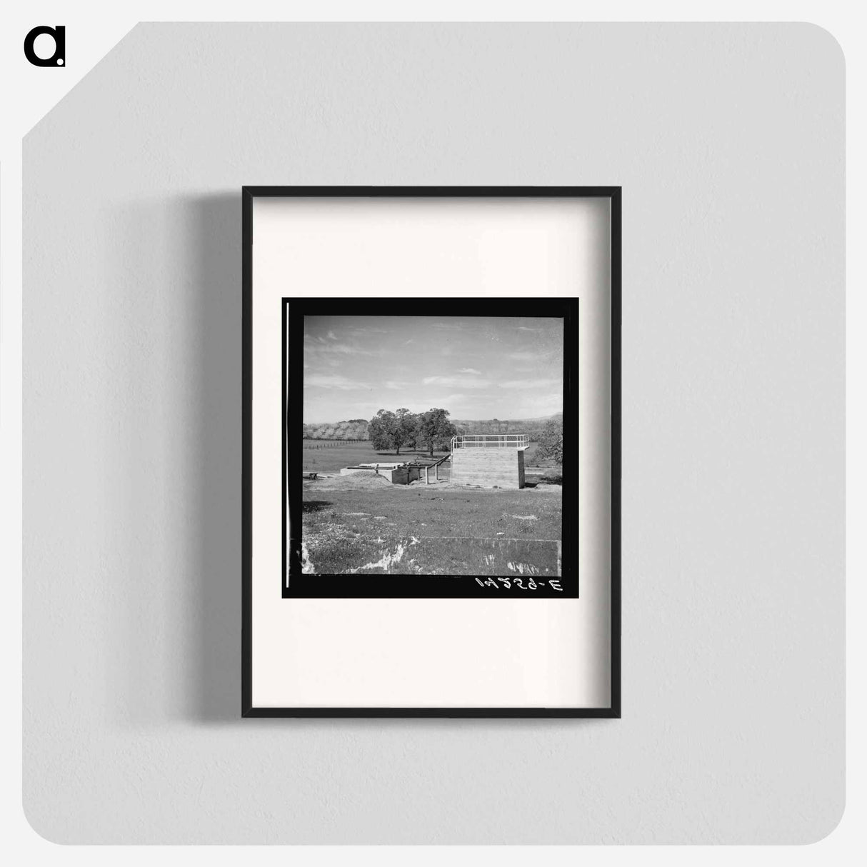Sewage disposal plant at the Aqua Fria Farm security administration camp for migrant workers - Dorothea Lange Poster.