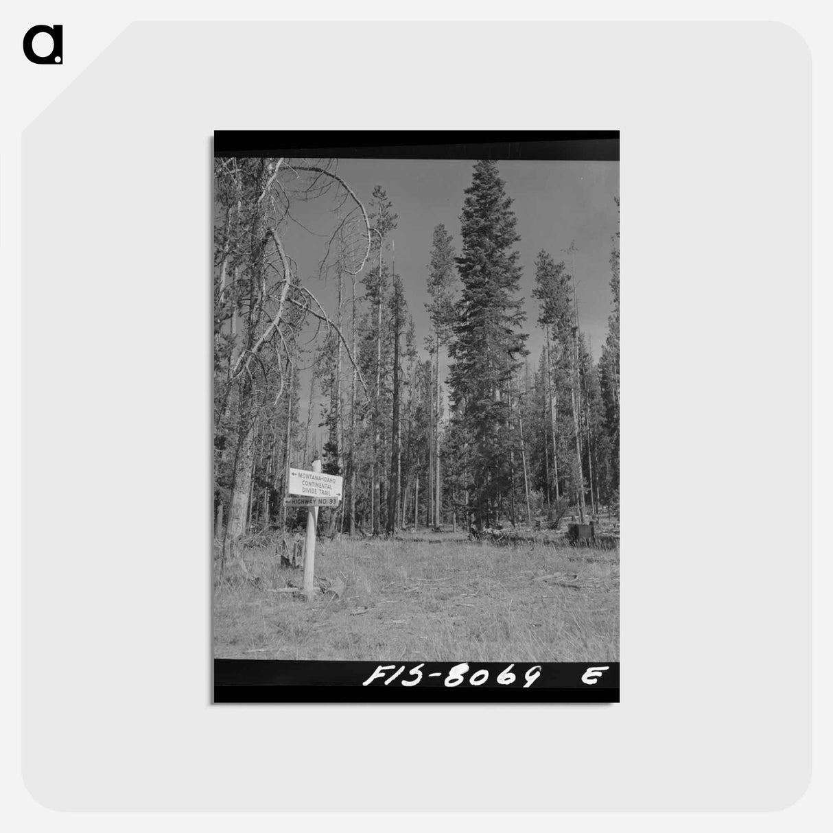 アートポストカード-Continental Divide Boundary
- ラッセル リー Postcard.