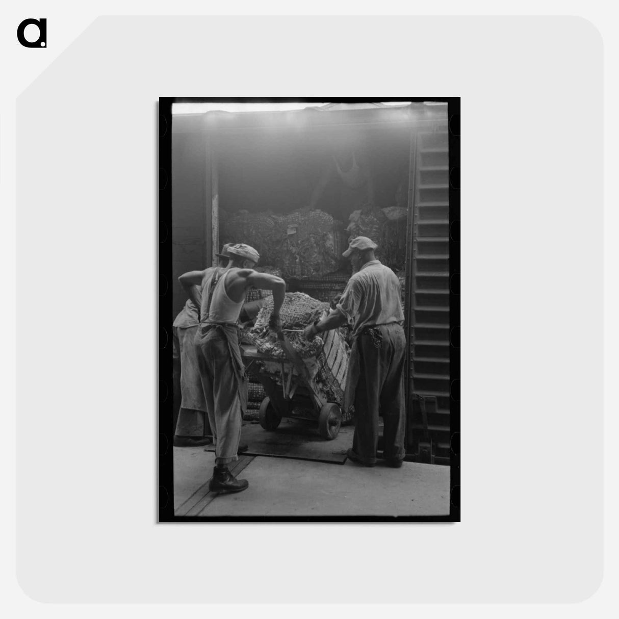 アートポストカード-Unloading Cotton
- ラッセル リー Postcard.