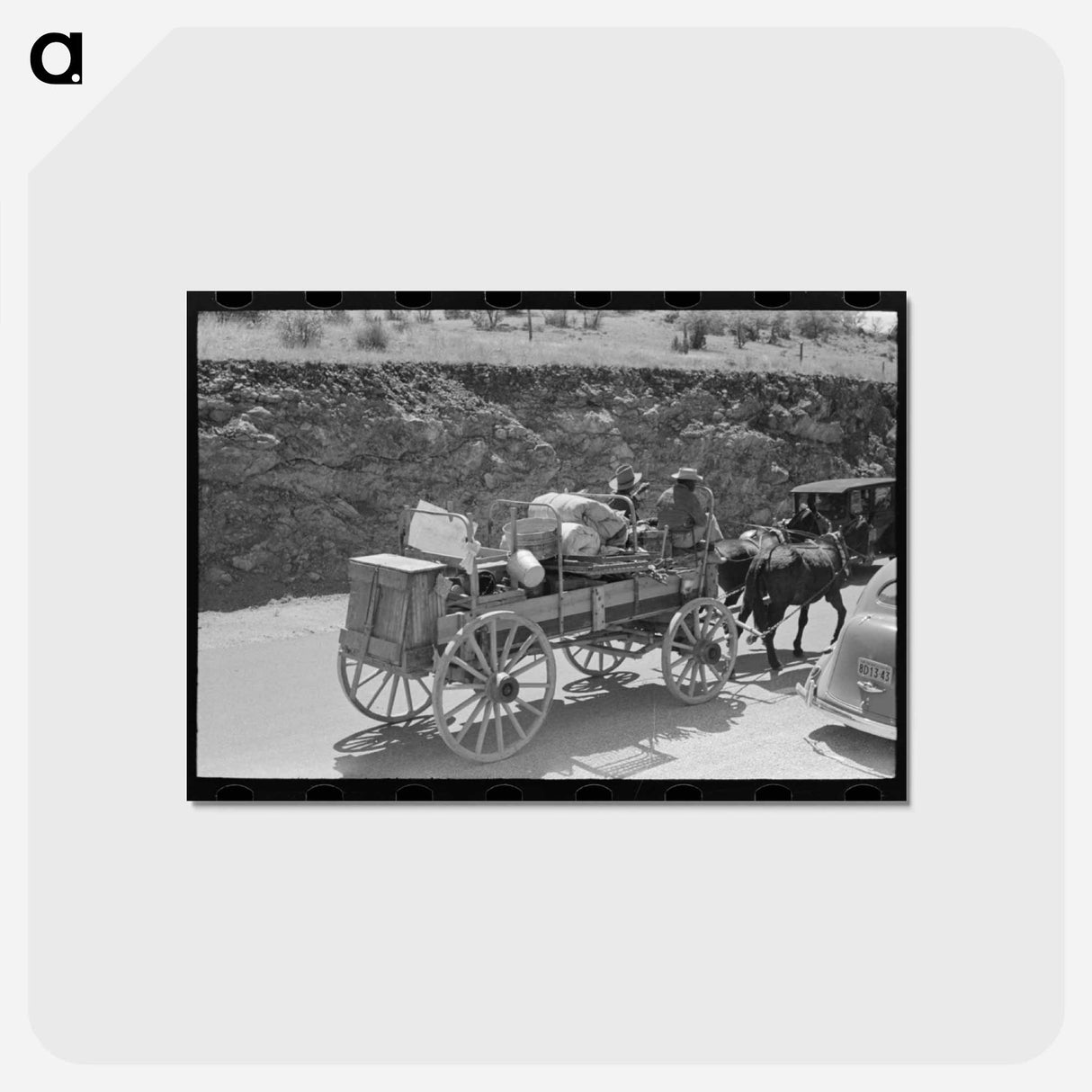 アートポストカード-Tanking Equipment Wagon Near Marfa, Texas
- ラッセル リー Postcard.