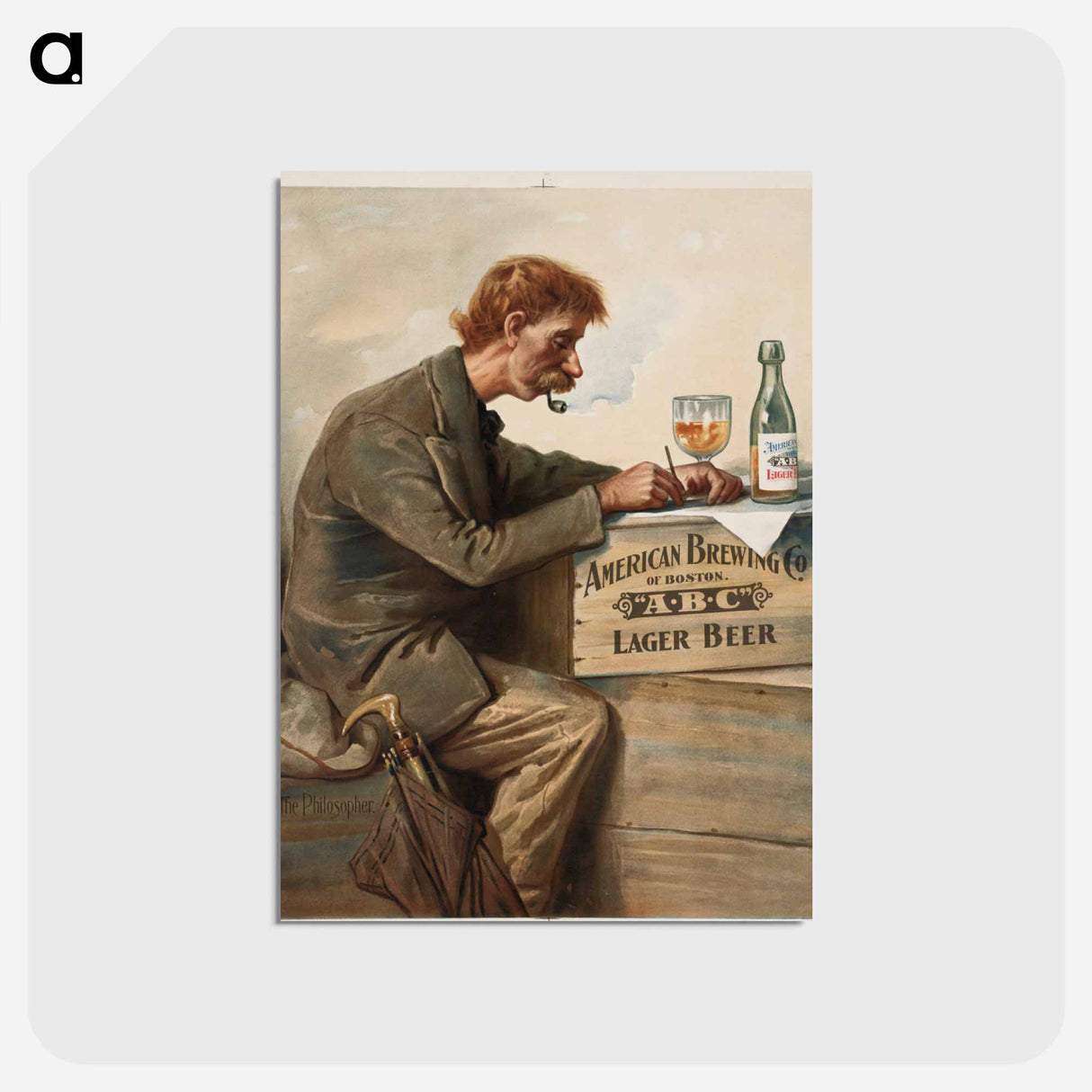 アートポストカード-The Philosopher
- ボストン公共図書館 Postcard.
